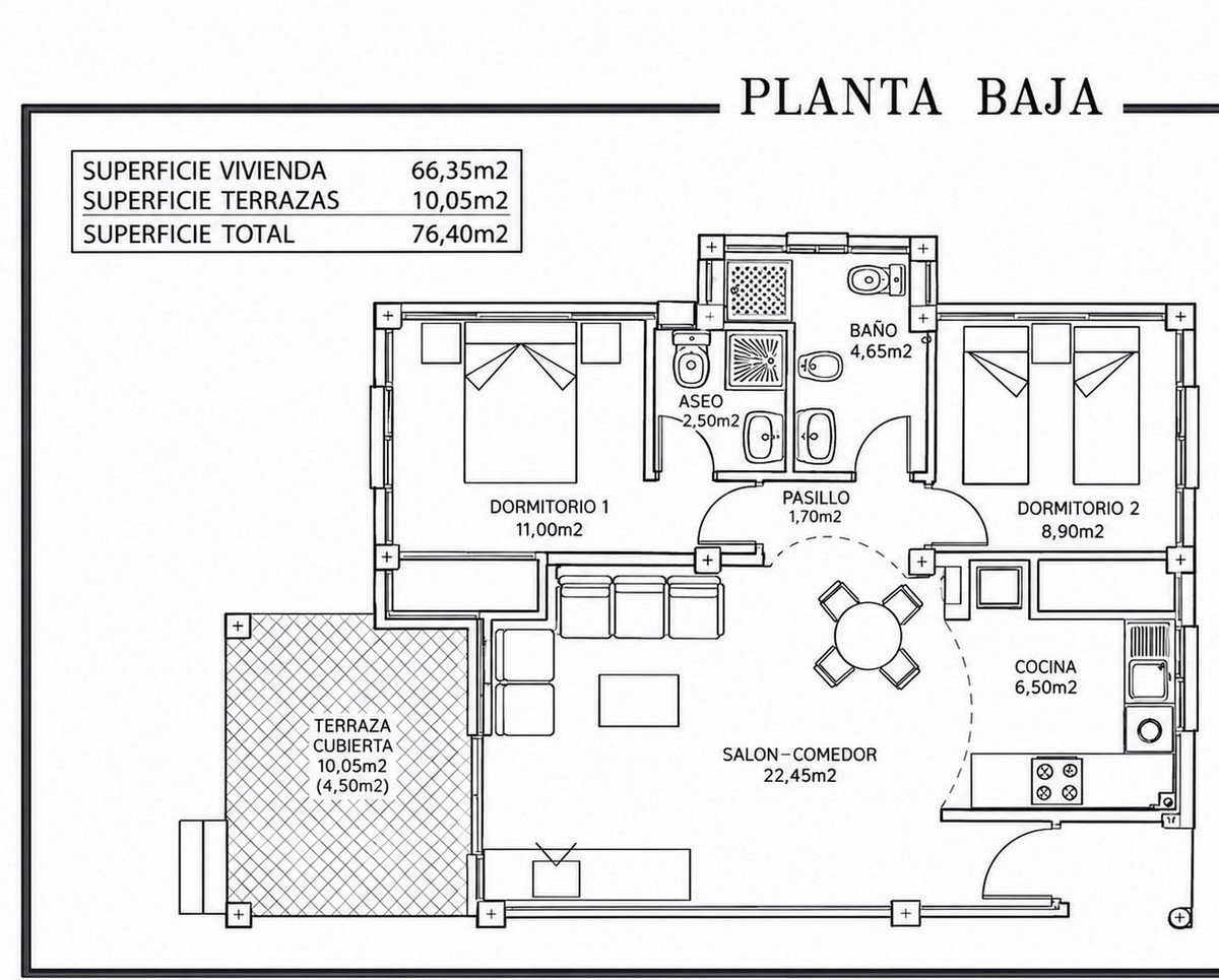 2 Bed Bungalow in Lomas de Cabo Roig