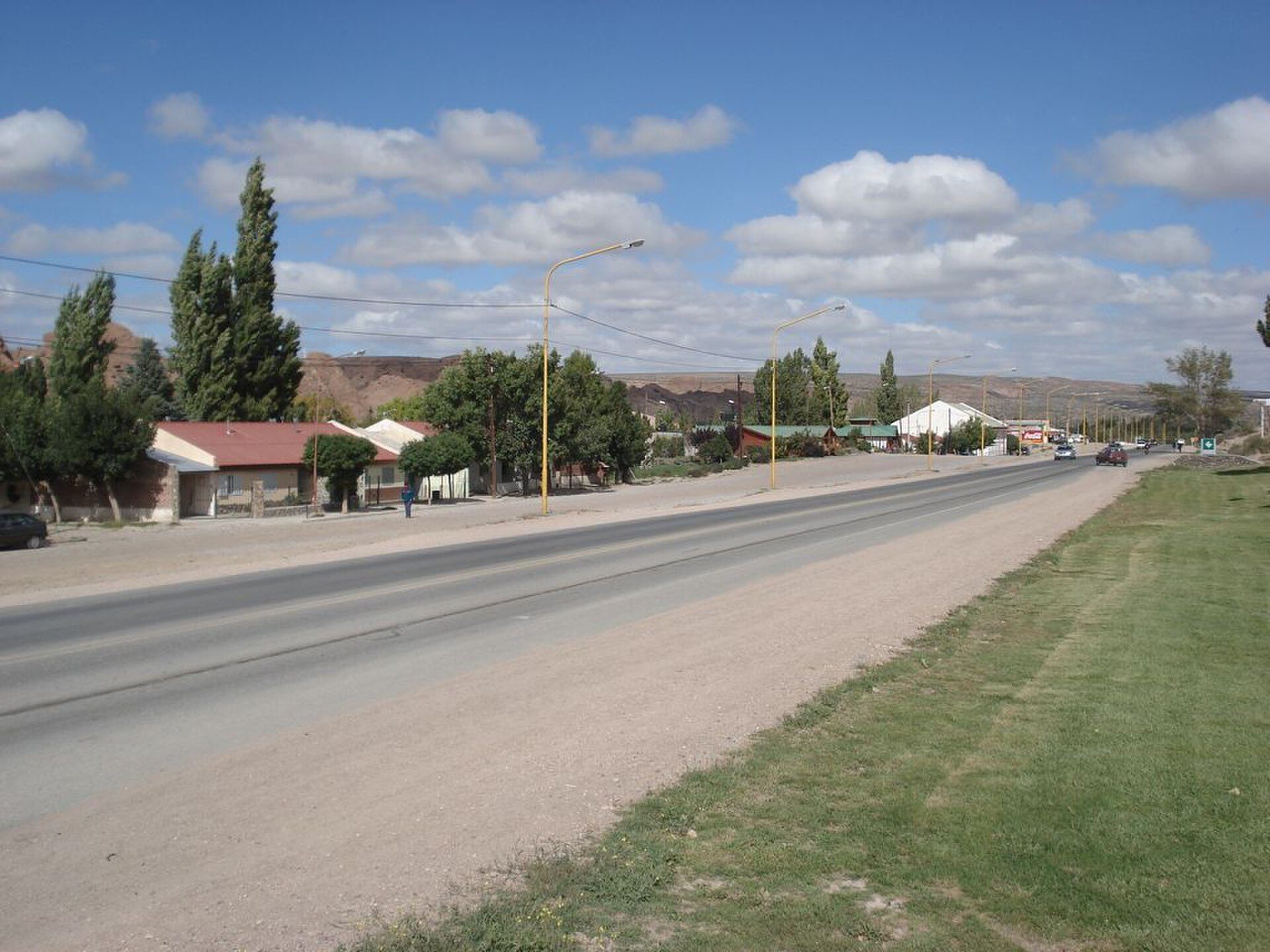Piedra del Aguila city and 237 road in Neuquén Province, Argentina.