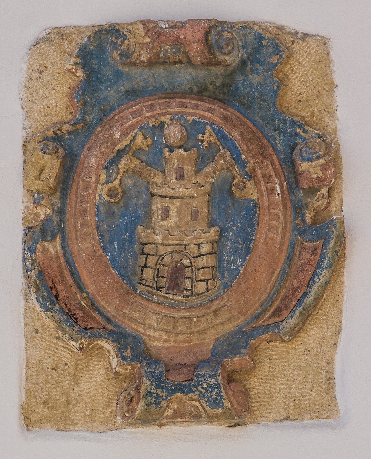 Ancient painted relief of the coats of arms of the city of Alhama de Granada, An