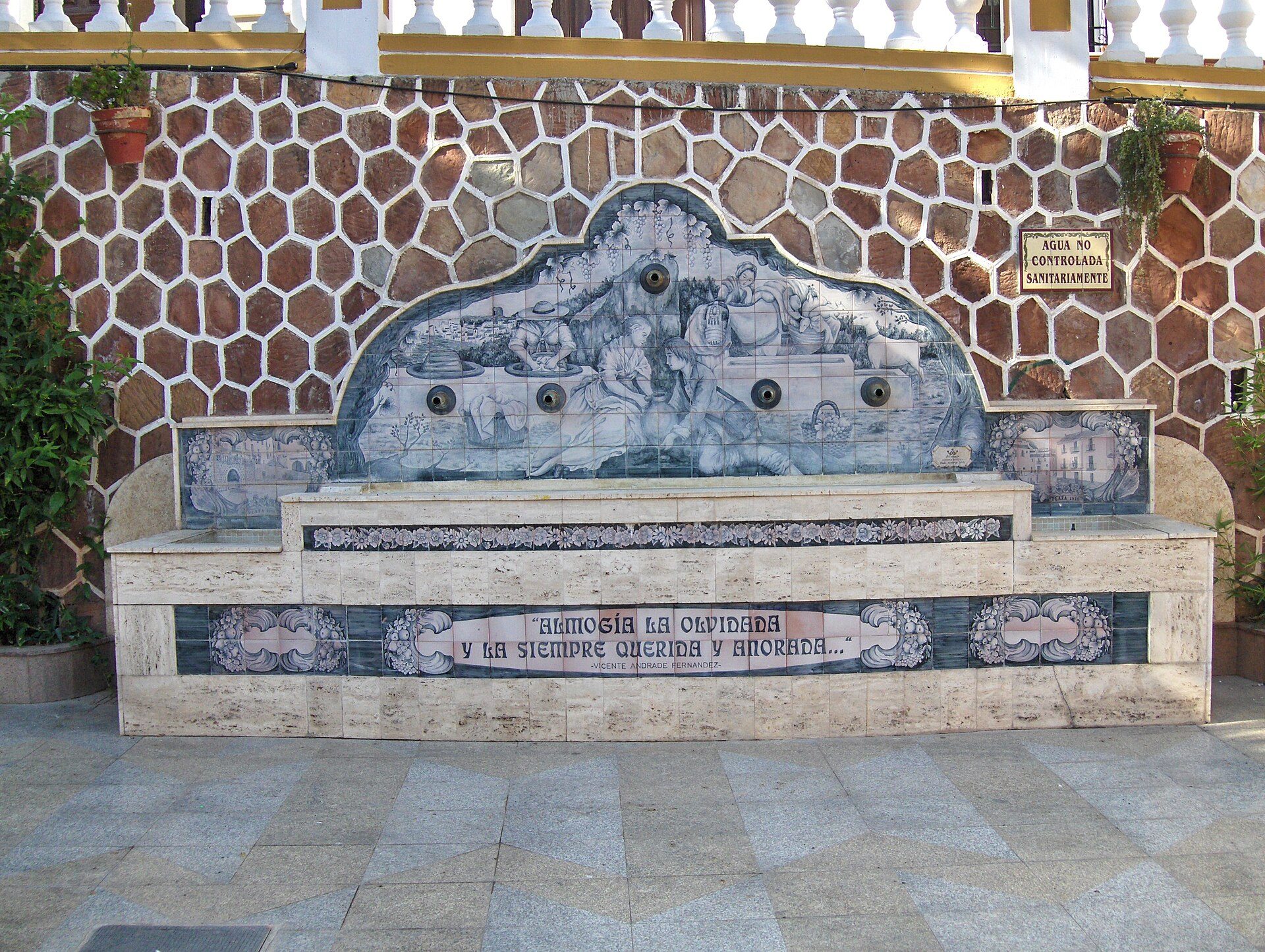 Fountain in Almogía.