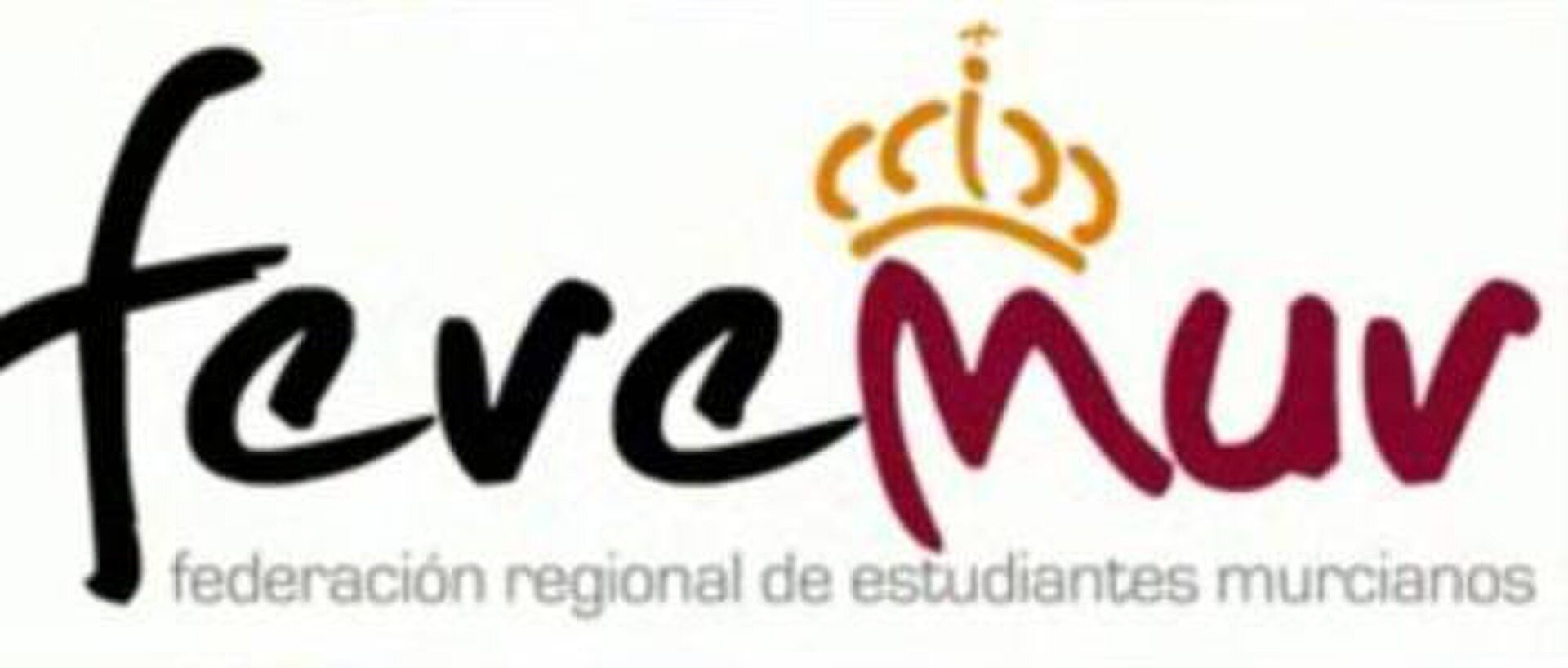 Alt text: Logo of Federación Regional de Estudiantes Murcianos with a crown symbol.