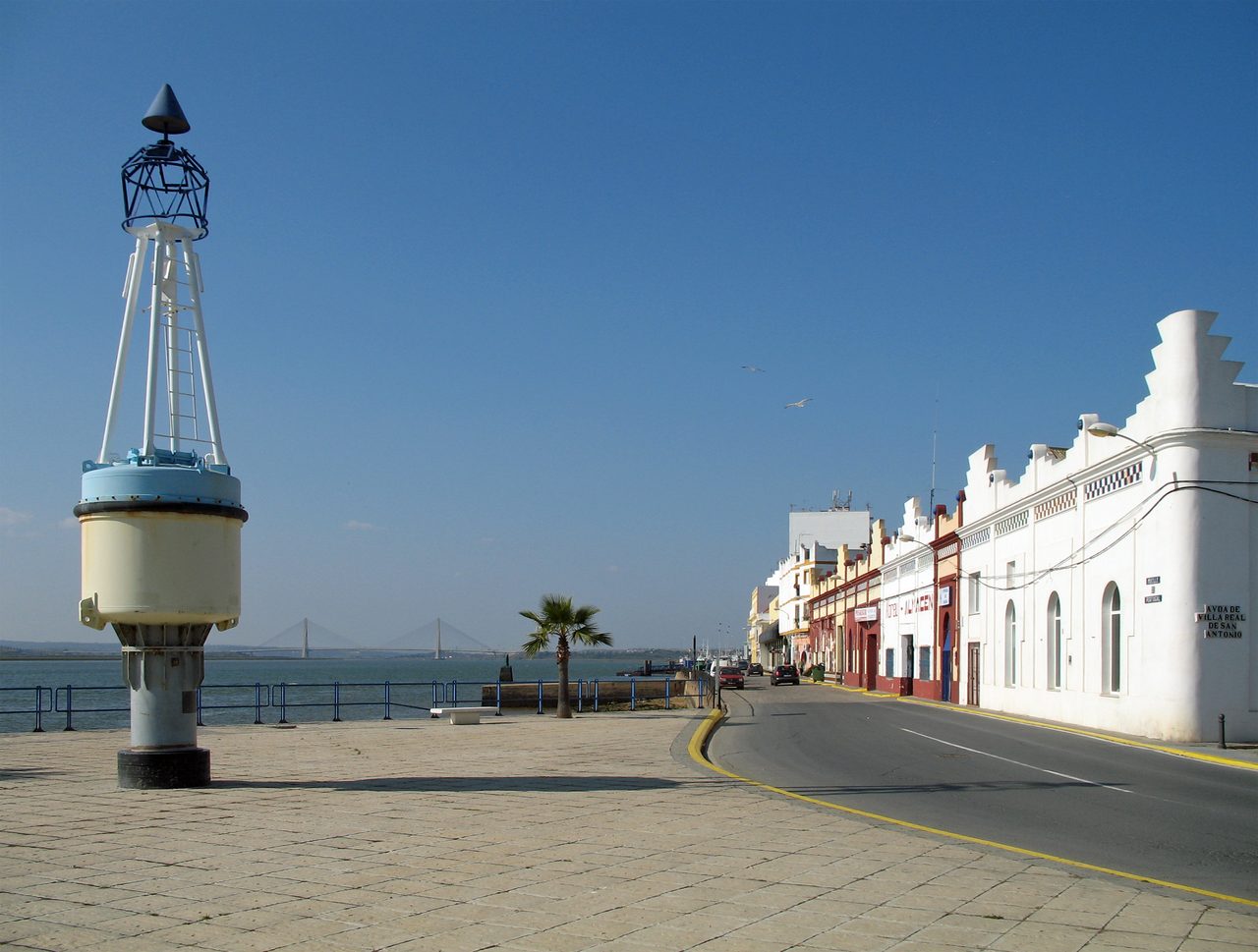 Ayamonte (province of Huelva, Andalusia, Spain): the Muelle de Portugal, the Gua