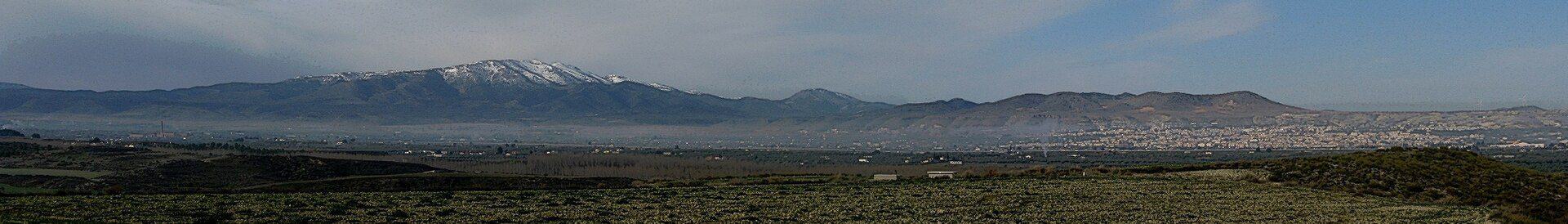 The Sierra of Baza with the city og Baza in the Foreground.