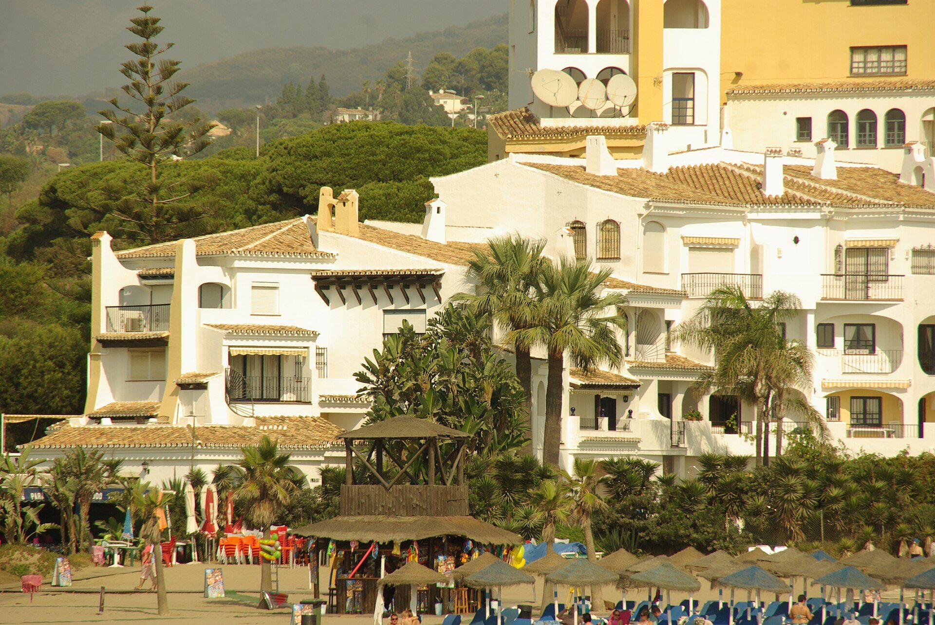 White Mediterranean-style villa with sea view, private pool, and terraces.