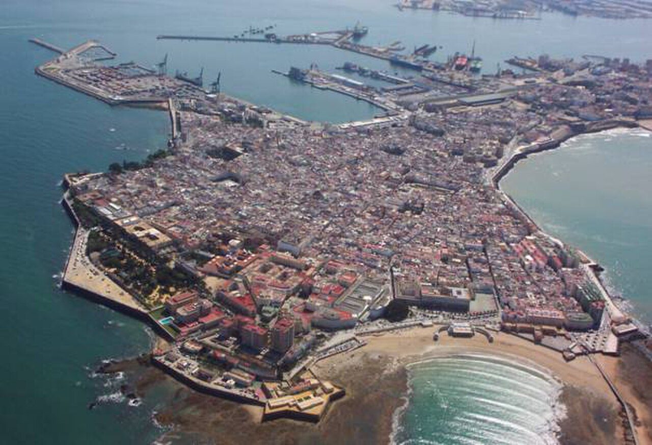 Foto aérea de Cádiz (España)