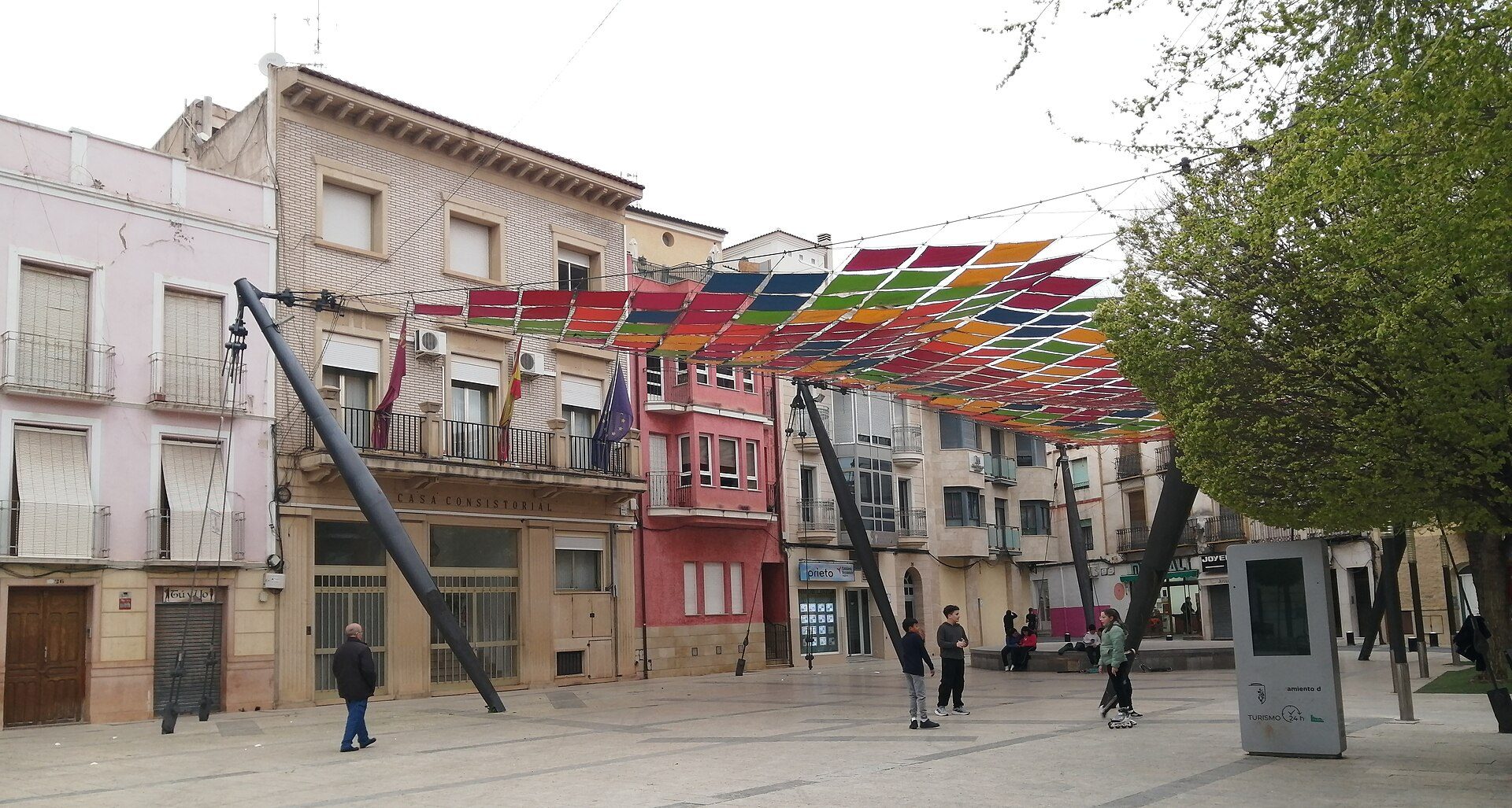City hall square in Calasparra, Murcia, Spain