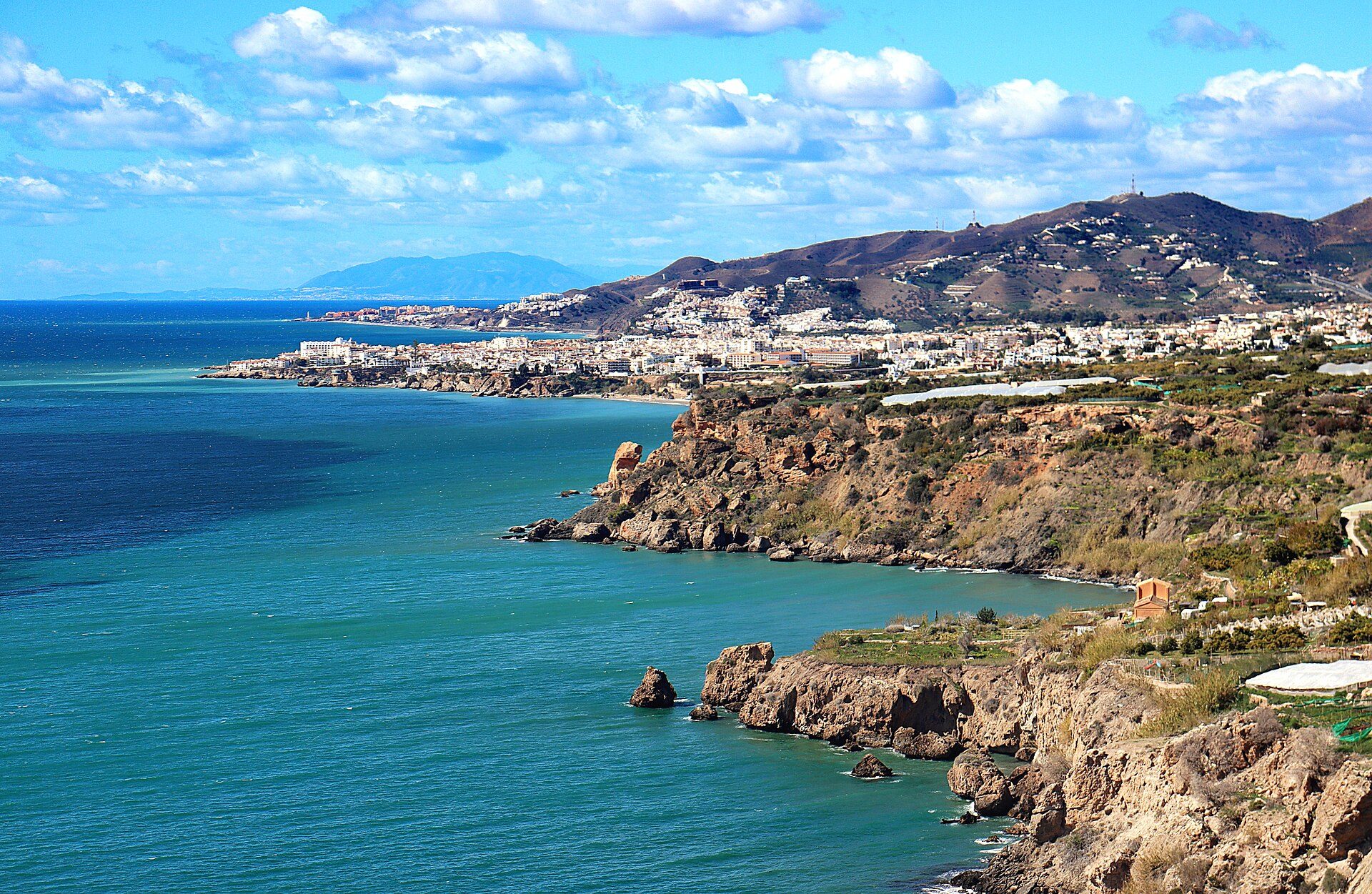 Abschnitt der Costa del Sol bei Nerja