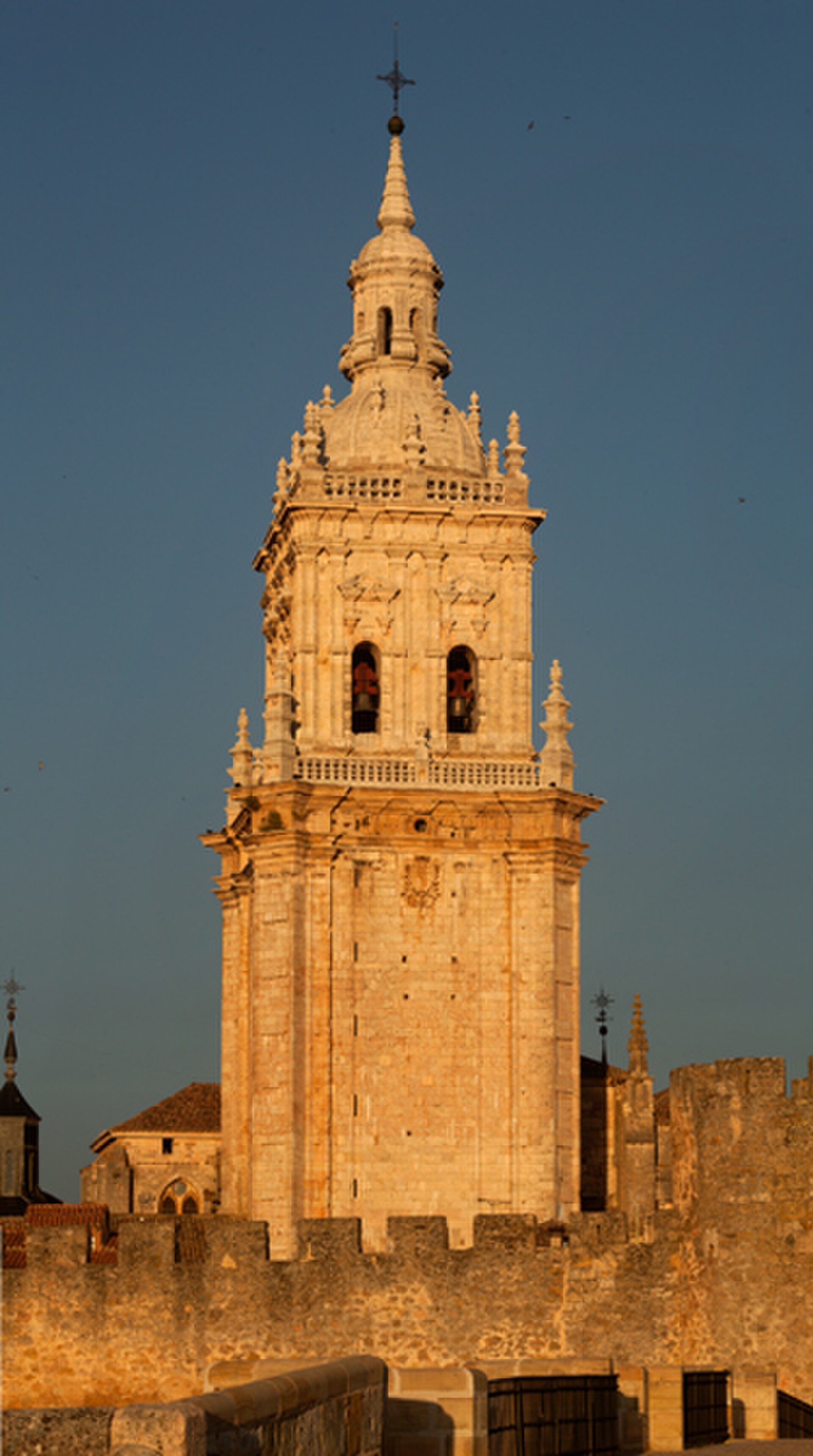 Alt text: Historic tower with ornate architecture, offering a panoramic view of the surrounding area.