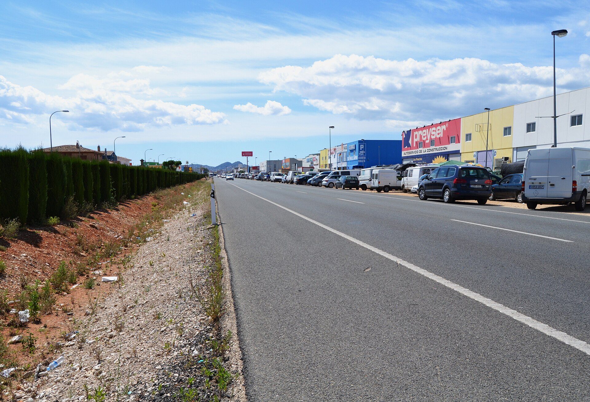 El Verger, avinguda de València.