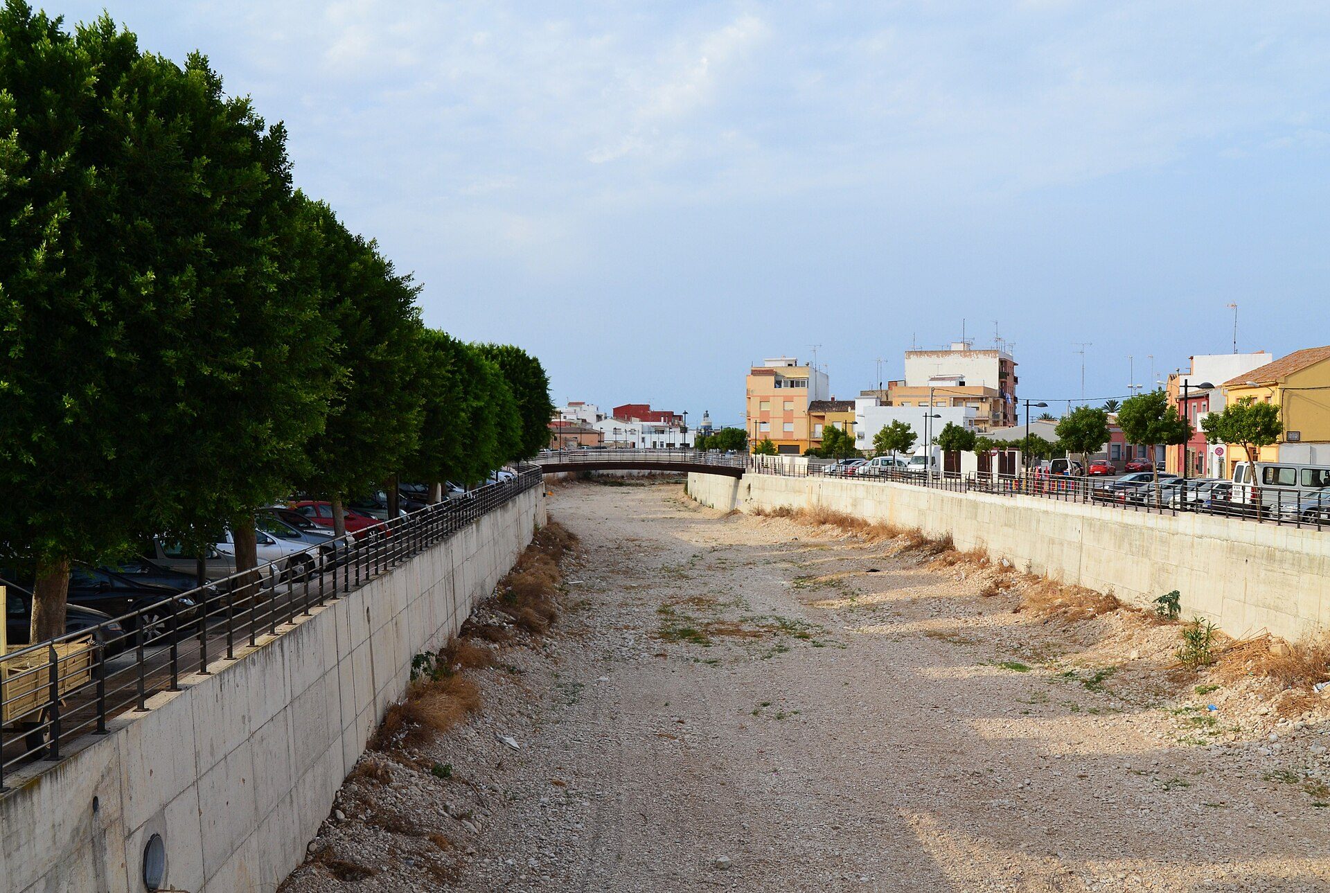 El riu Girona al seu pas pel Verger.