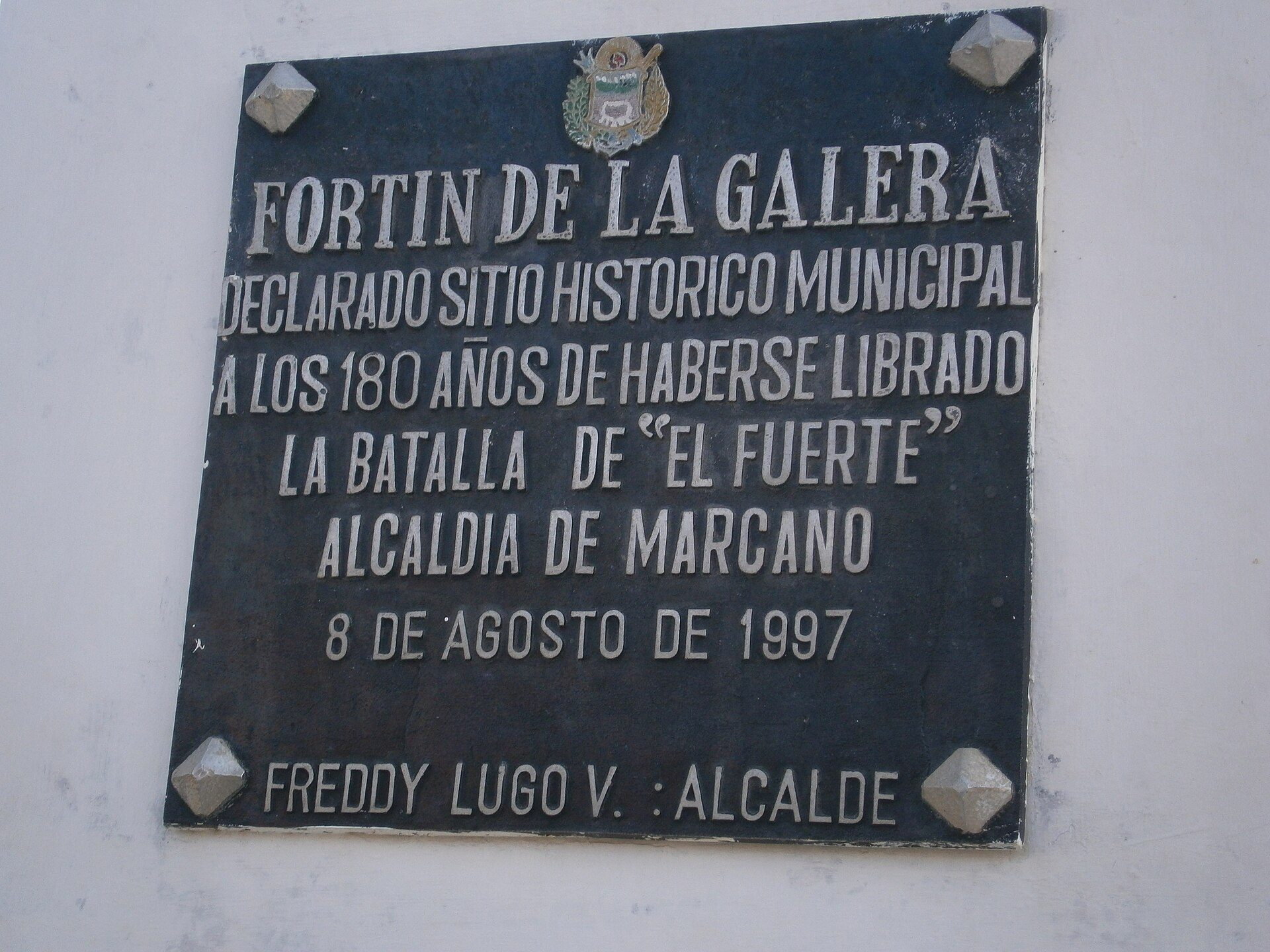 El Fortín de La Galera está ubicado en la ciudad de Juangriego y es también cono