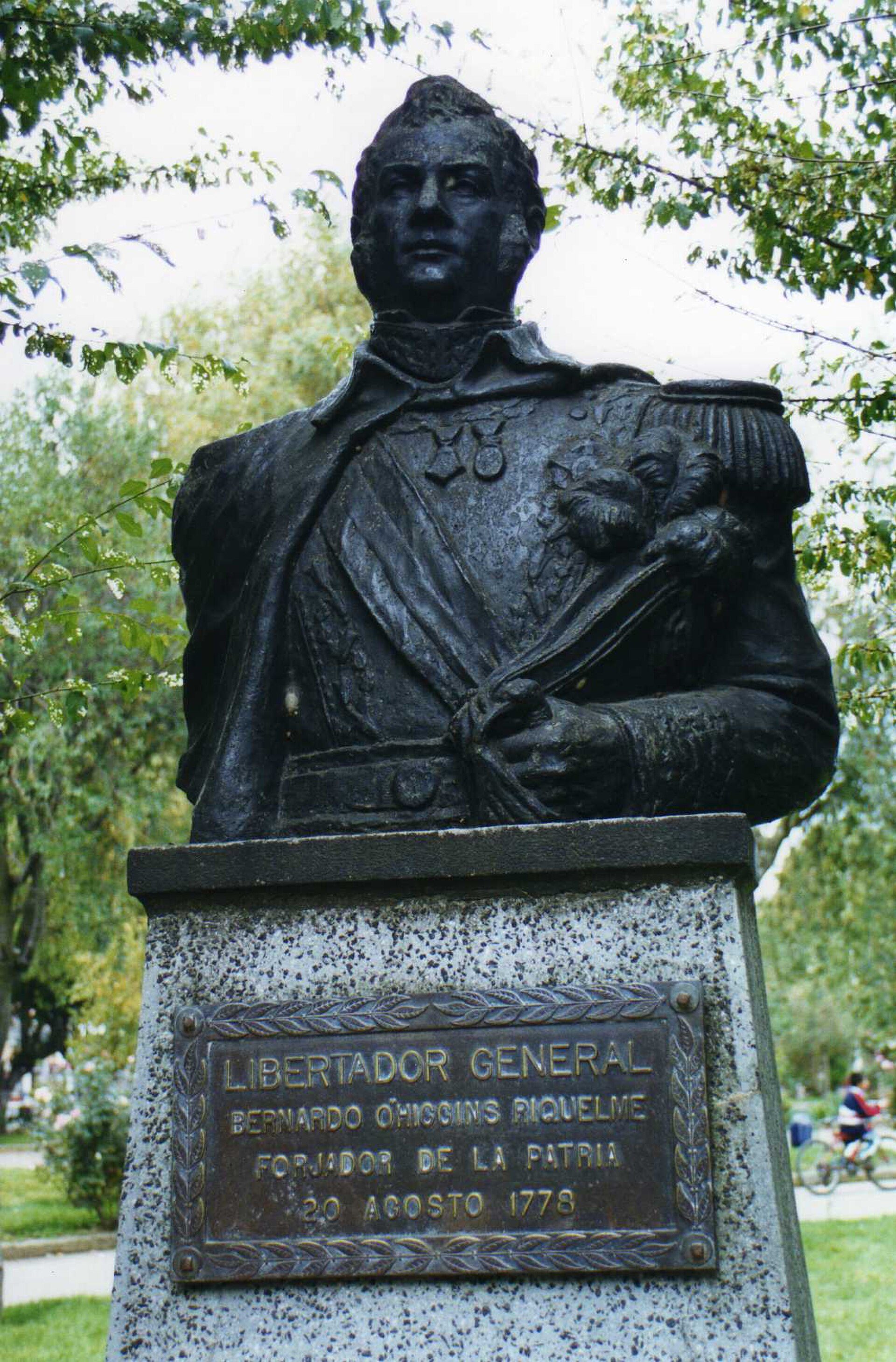 From Wikipedia -
Bernardo O'Higgins Riquelme (August 20, 1778 - October 24, 1842