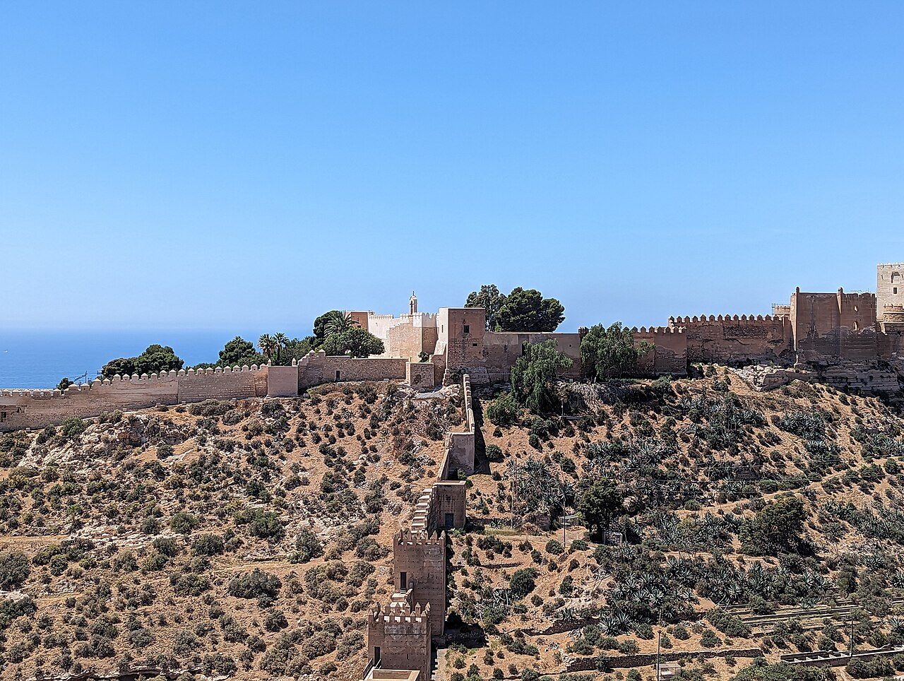 La alcazaba de Almería tras unas recientes obras de restauración