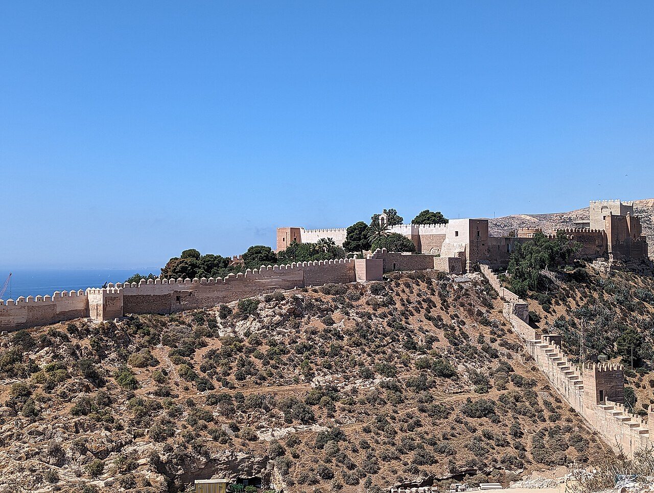 La alcazaba de Almería tras unas recientes obras de restauración