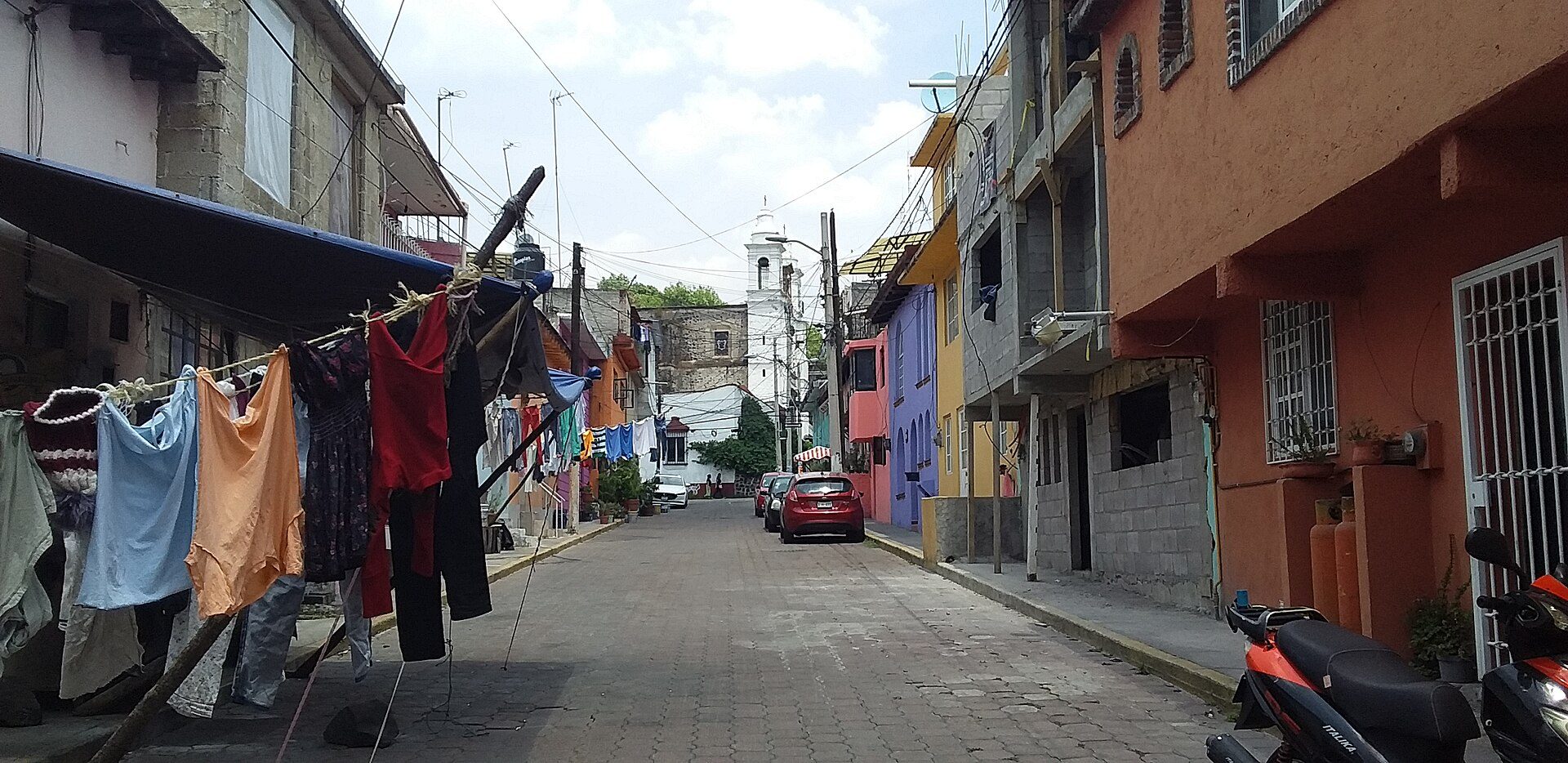 Vista del interior del Barrio Las Calles en la Alcaldía La Magdalena Contreras e