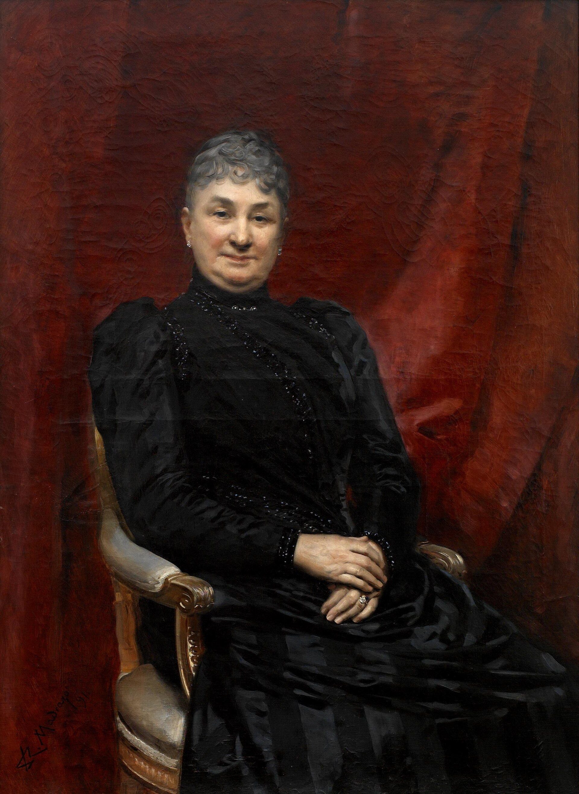 Retrato de María del Carmen Terry y Dorticós († 1926), primera marquesa de Perin