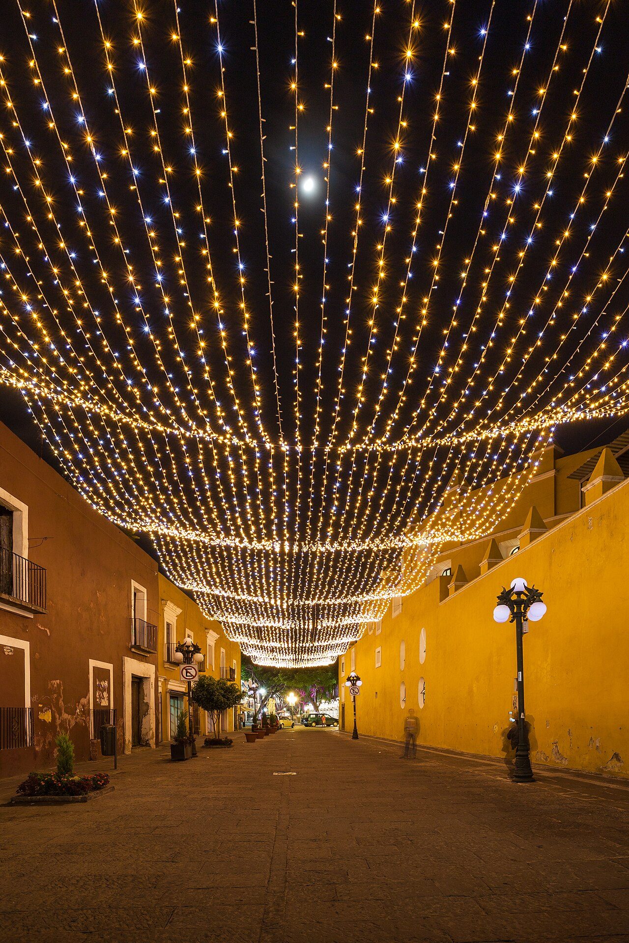 Decorations in 8 Norte St, Puebla, Mexico