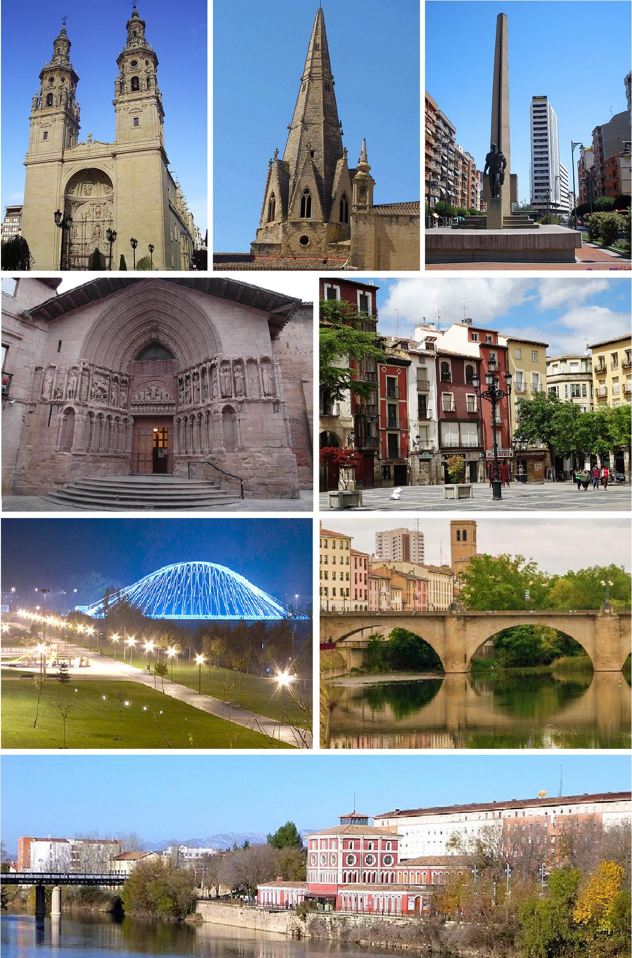 De izquierda a derecha y de arriba abajo: Concatedral de Santa María de la Redon