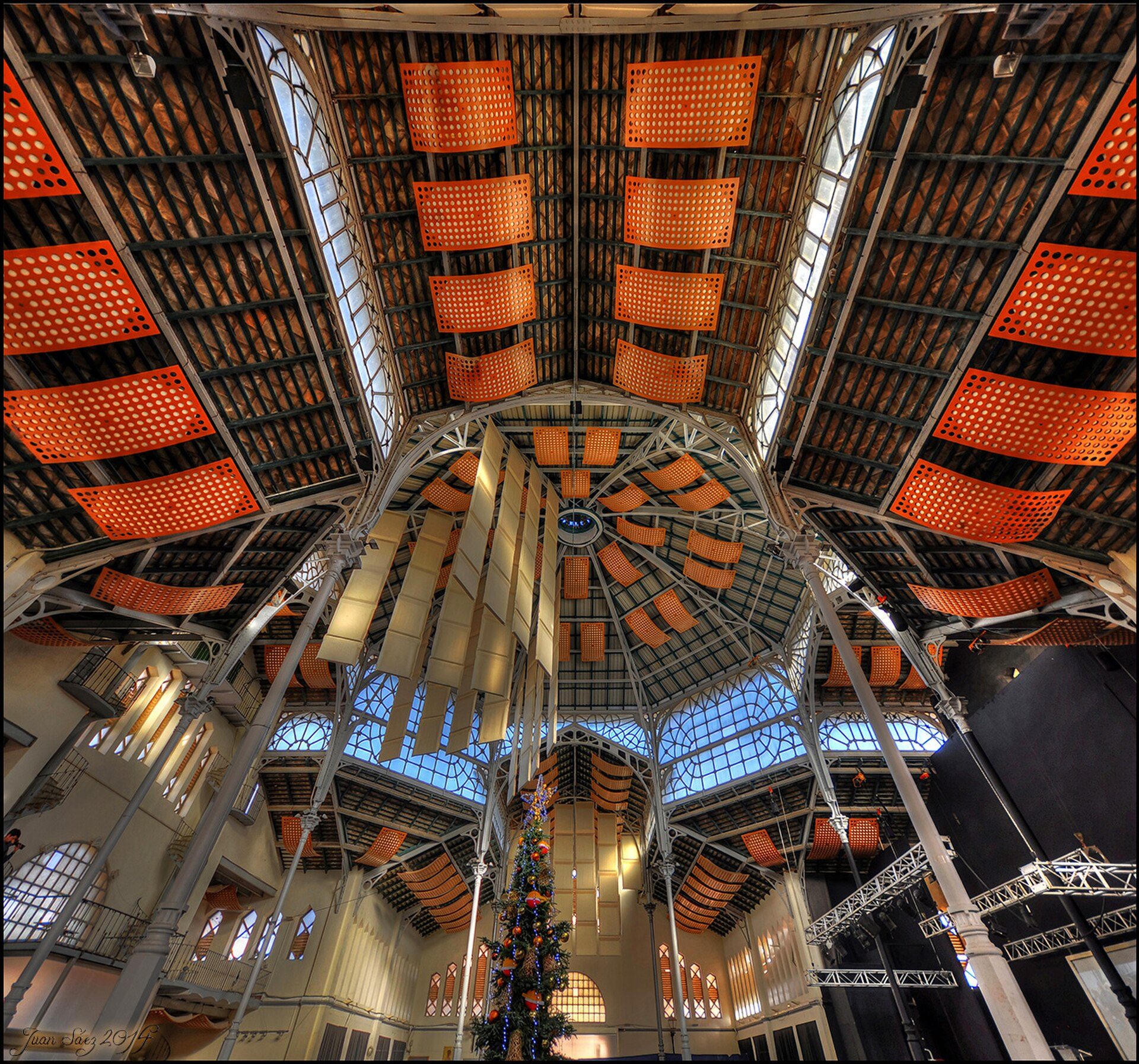Interior del antiguo mercado público de La Unión (Región de Murcia- España), act