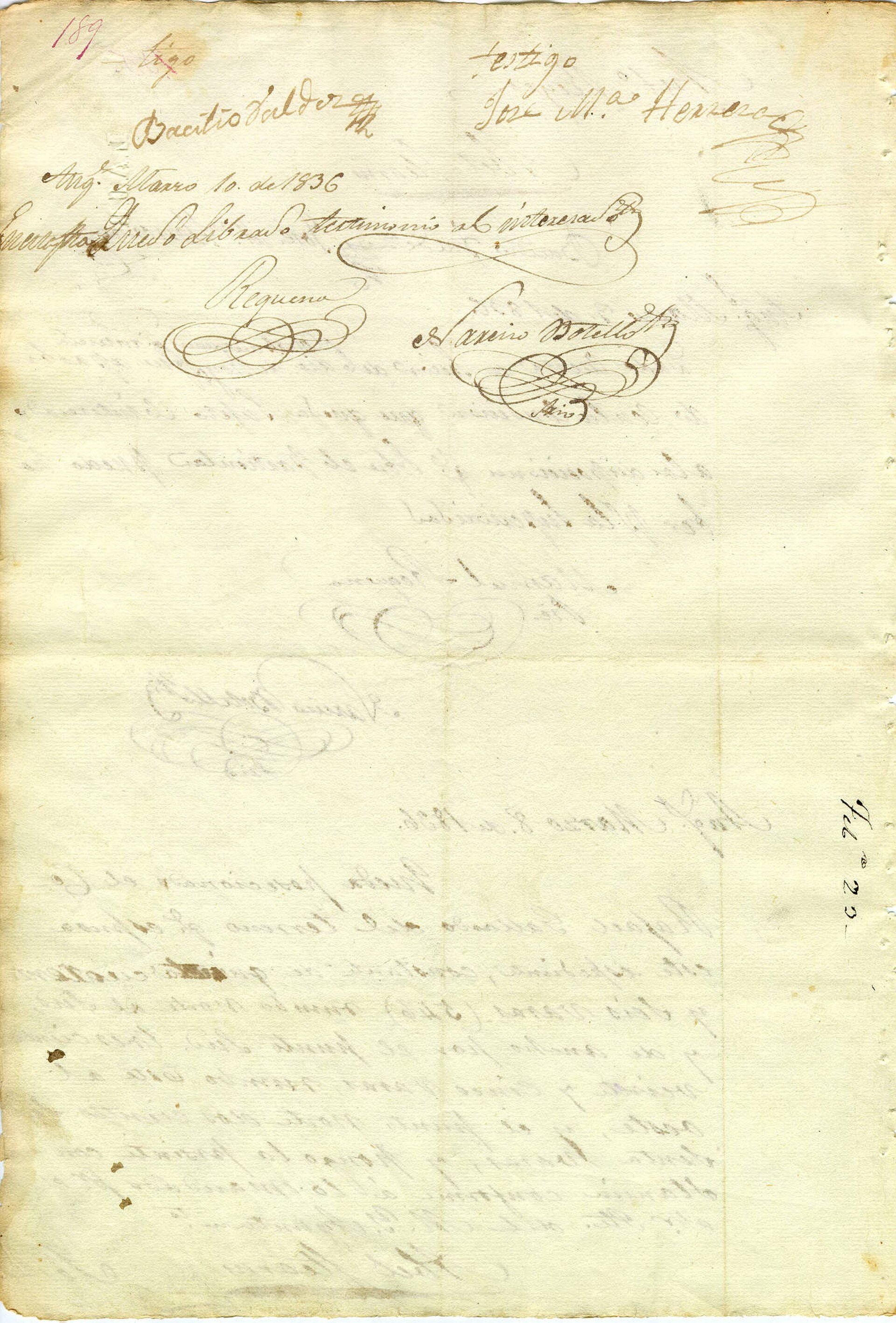 Petition of Rafael Gallardo for grant of parcel for vineyard, 1836
Gallardo requ