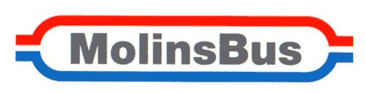 first logo of the urban bus of the city of Molins de Rei (Barcelona, Spain), Mol