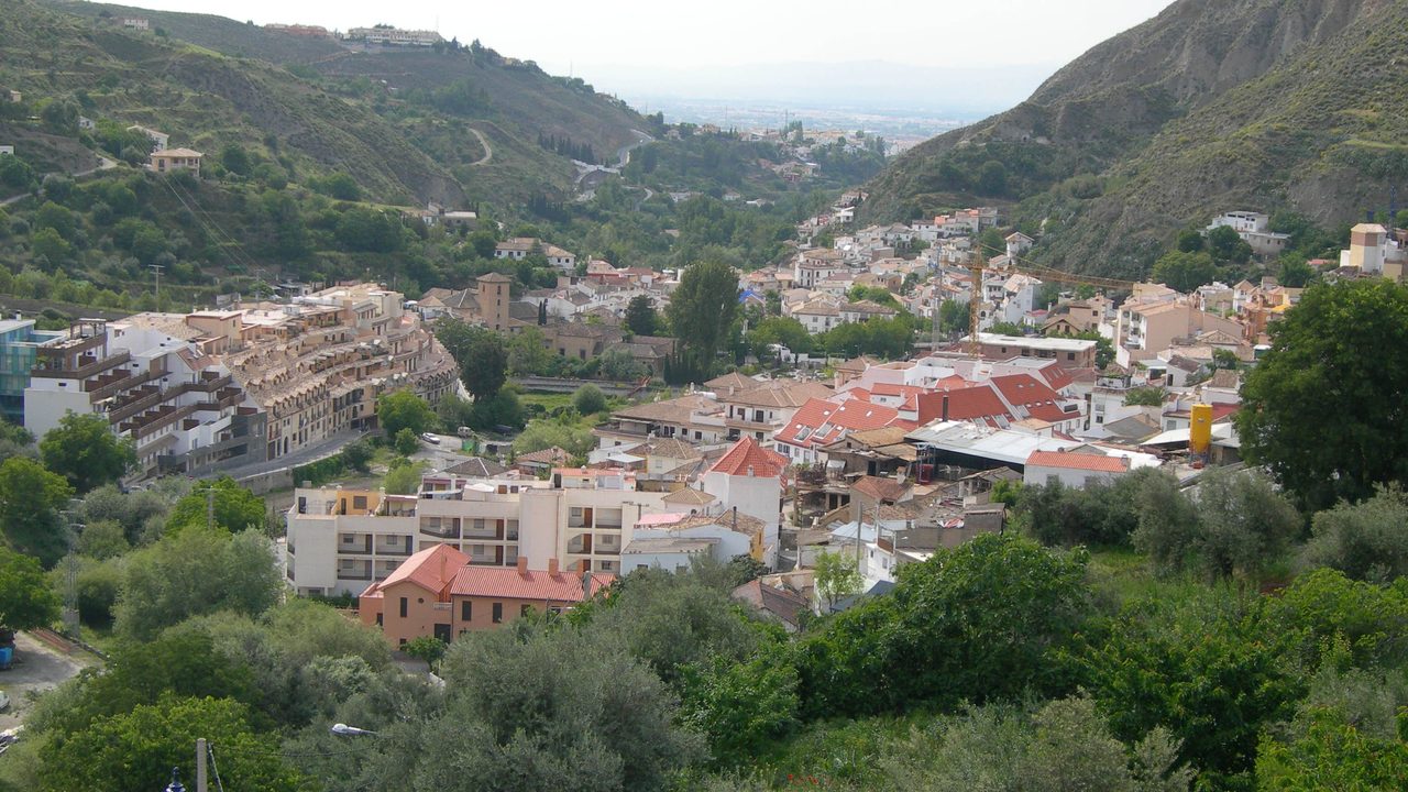 Vista de la localidad de Monachil, en la provincia de Granada (España)
