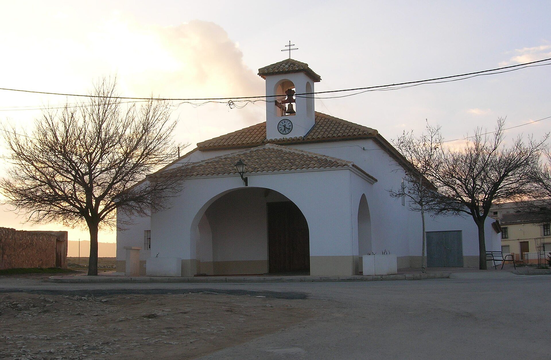 Iglesia de la pedanía de El Sabinar, en el municipio de Moratalla (Murcia, Españ