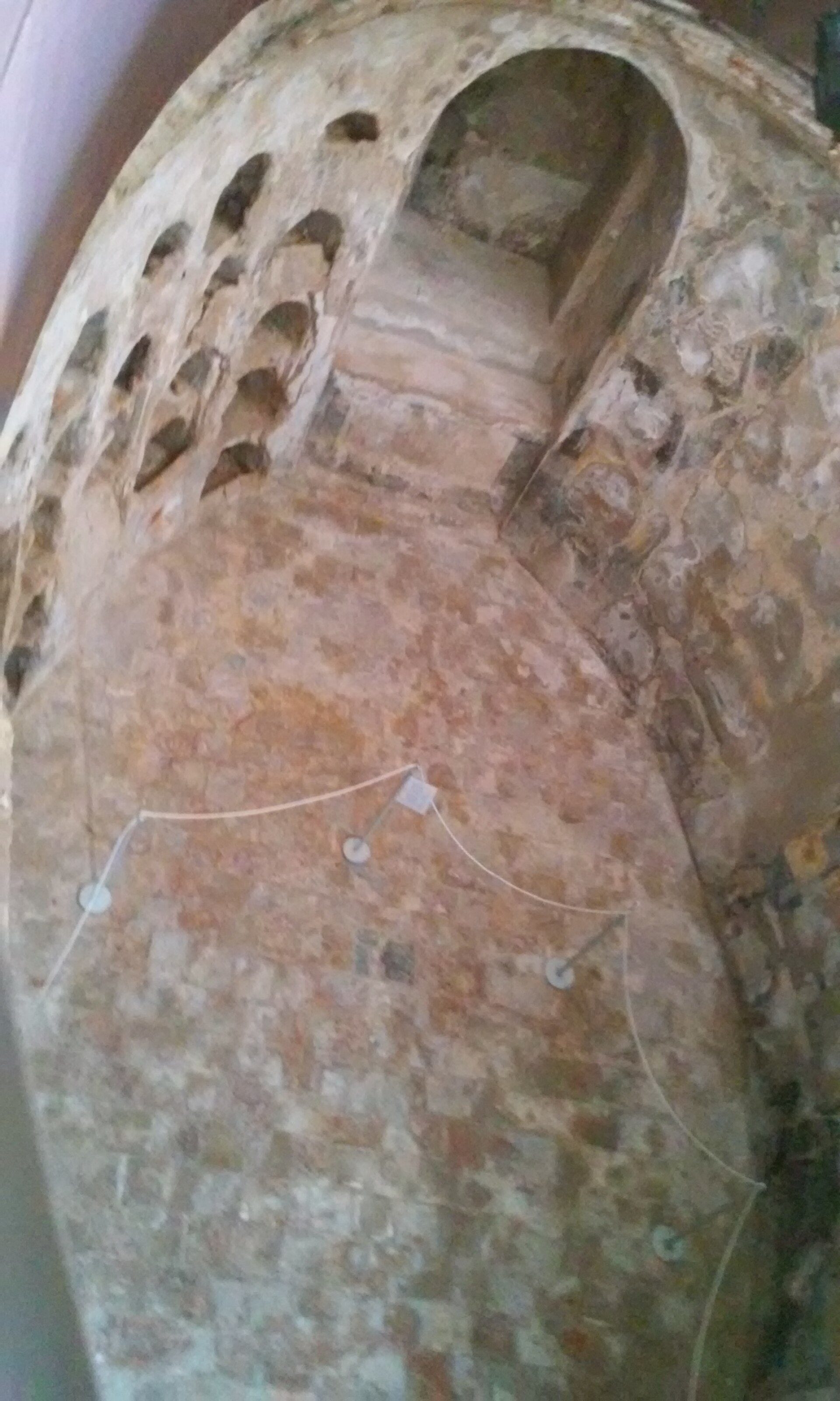 Top view of the crypt of San José, part of the Interpretation Center of the Puni