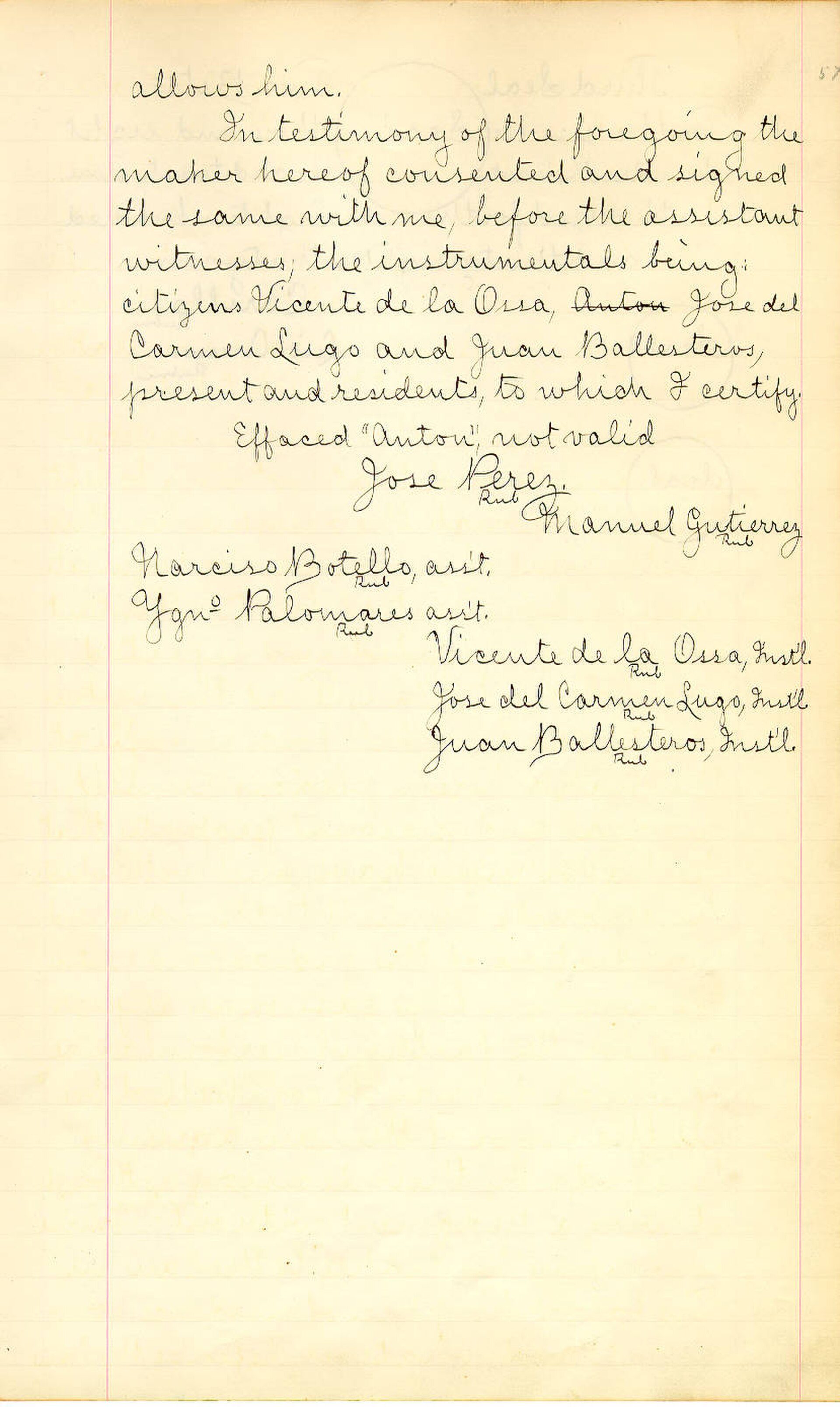 Power of attorney of Manuel Gutierrez, 1838
Executed in regard to disputed claim