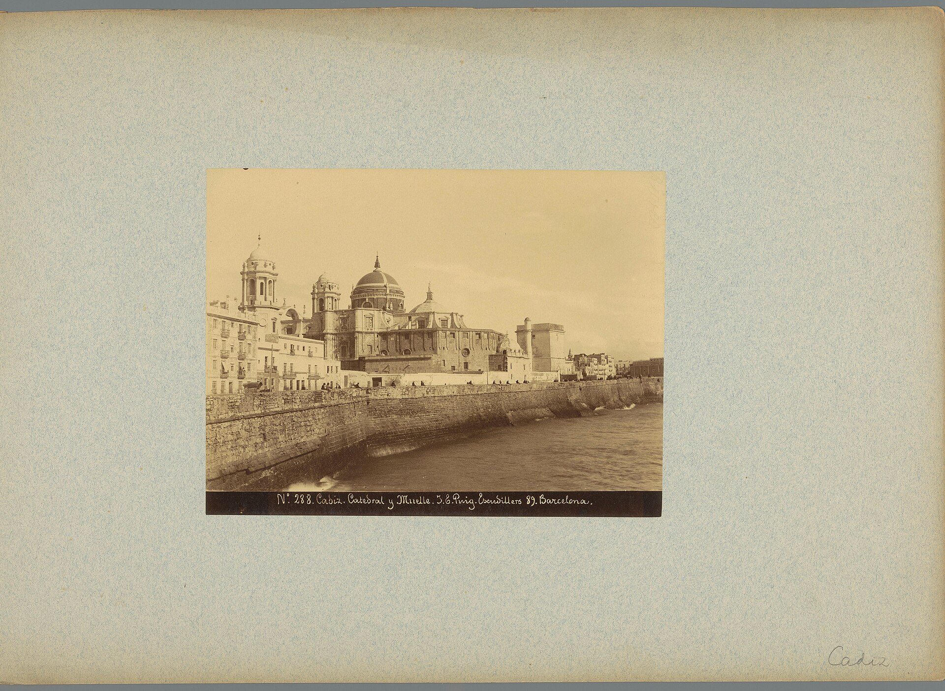 IdentificatieTitel(s): Gezicht op de kathedraal en de pier van Cadiz. No. 288 (s
