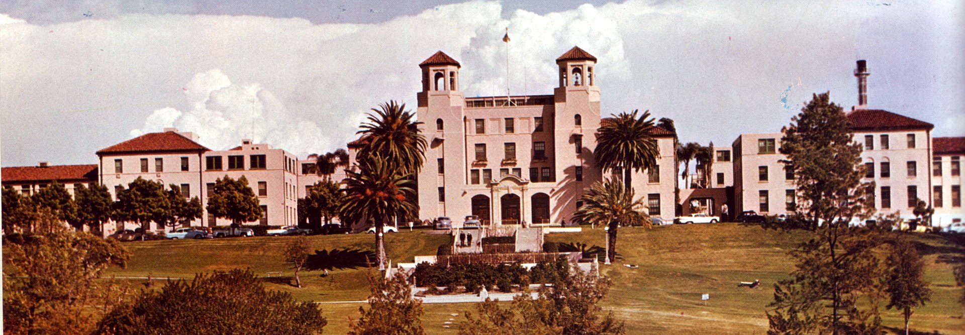The Naval Hospital San Diego opened in the 1920s. It was of Spanish Colonial Rev