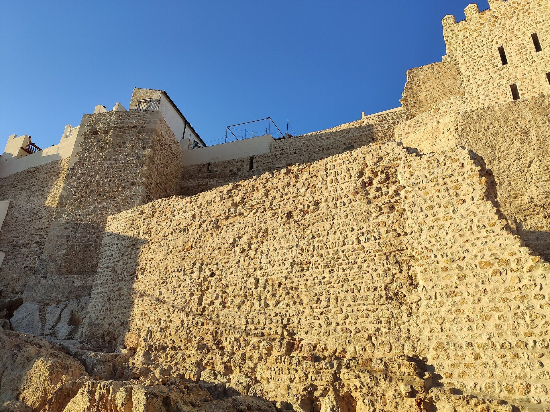 Urban wall of the Villa Castle of Martos, Jaén (Spain).