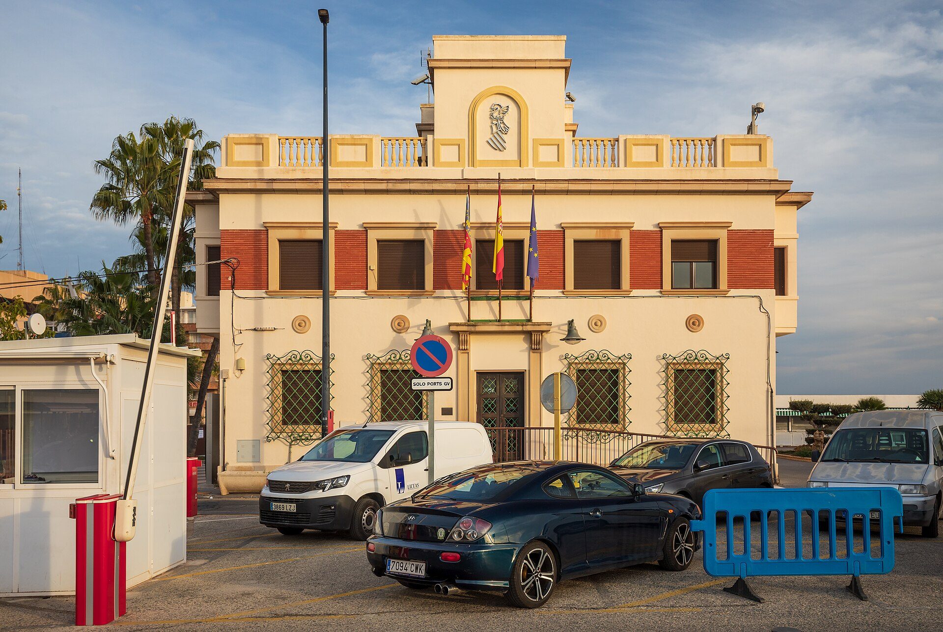 Oficinas del Puerto de Santa Pola in Santa Pola, Alicante, Spain in 2024 January