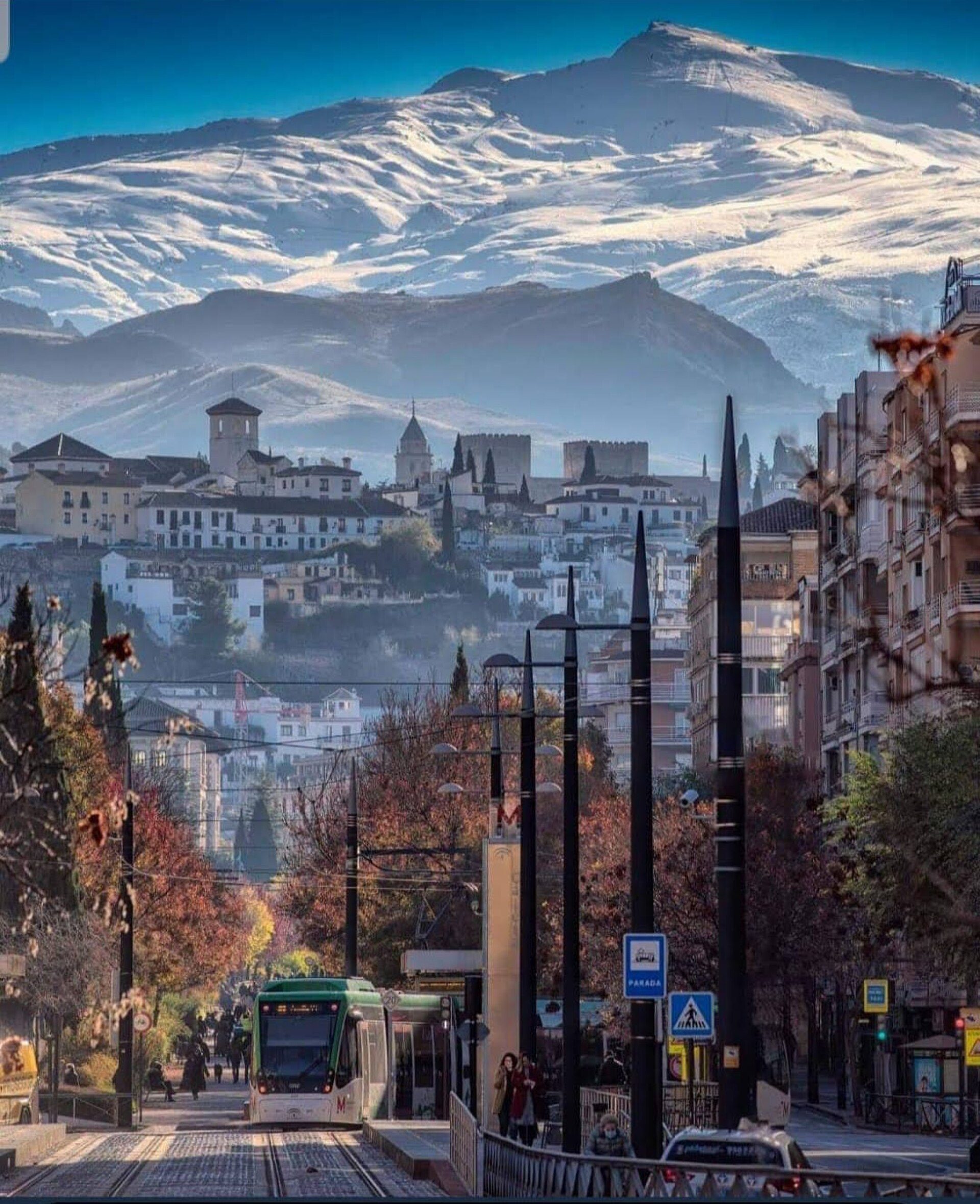 Wonderful view of Granada, the most beautiful city in Southern Spain.