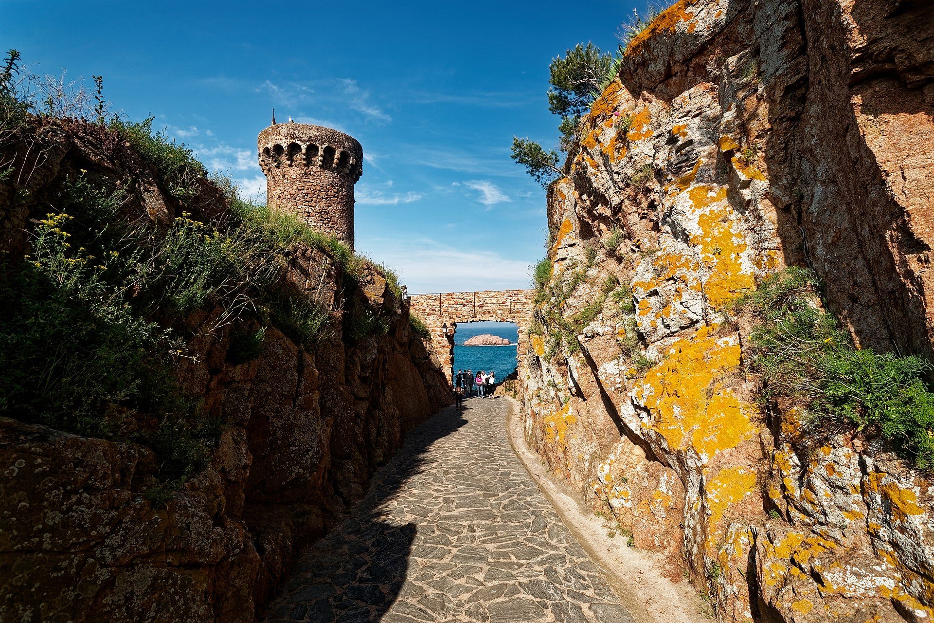 Costa Brava - Tossa de Mar - La Vila Vella - Passeig del Mar - View ENE towards 