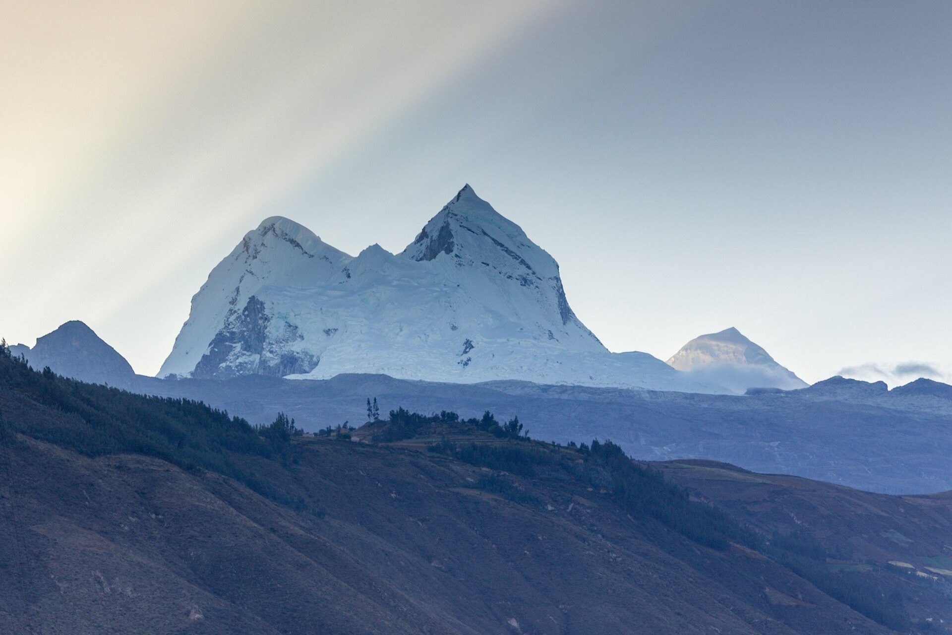 Beauty of mount Huandoy, Callejon de Huaylas, Ancash, Peru