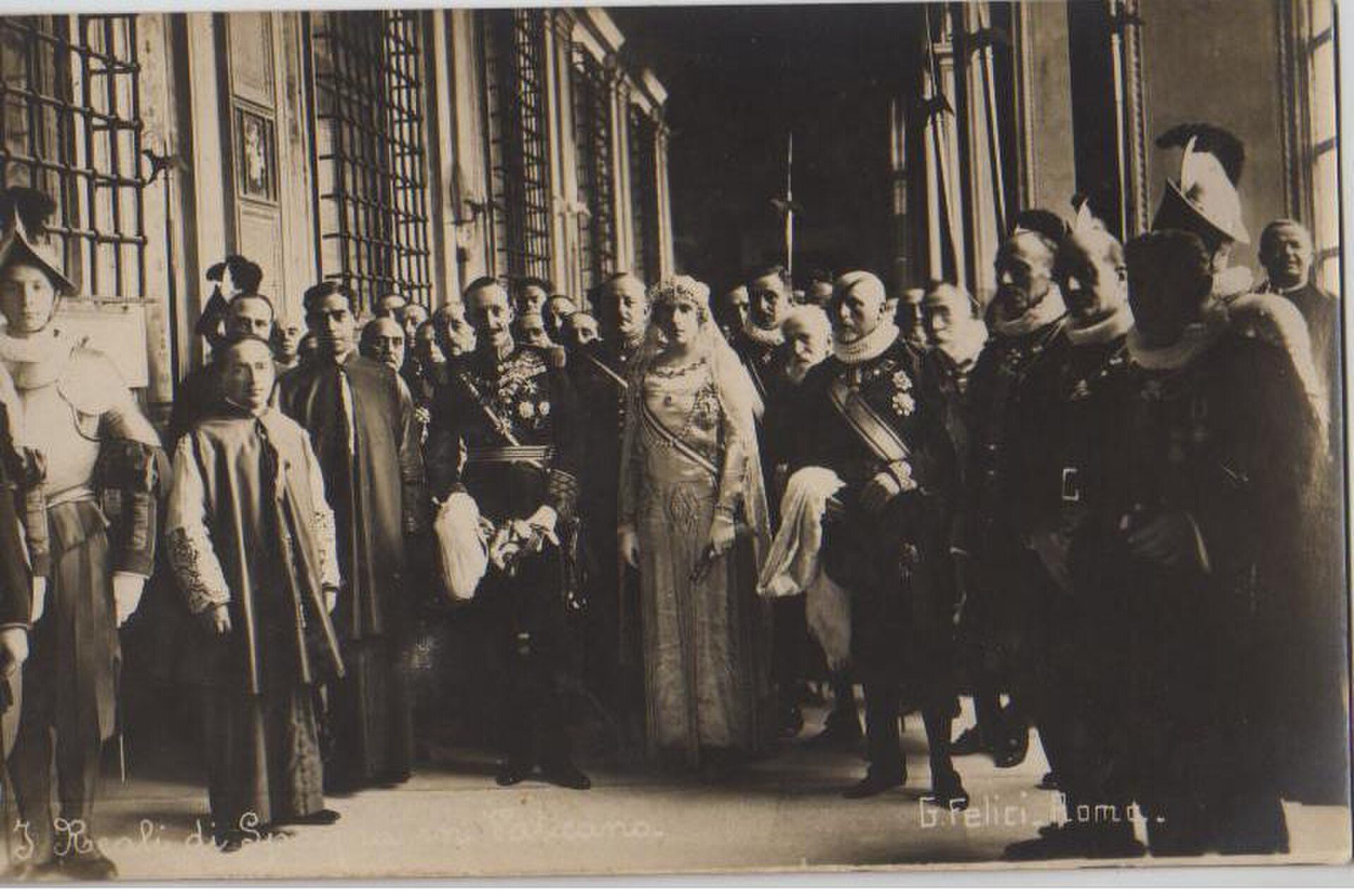 King Alfonso XIII and Queen Victoria Eugenie of Spain at the Vatican