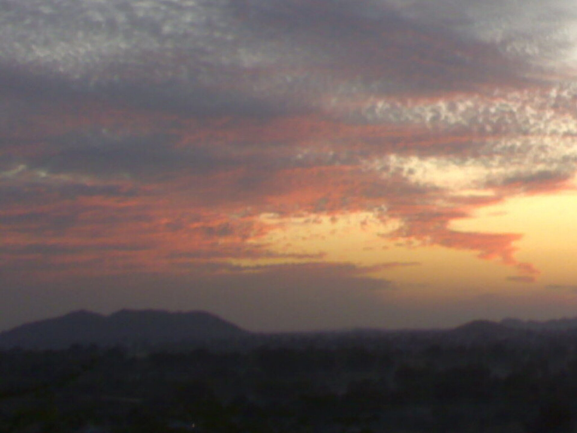 Afterglow left by sooryadev over Devgadh Baria