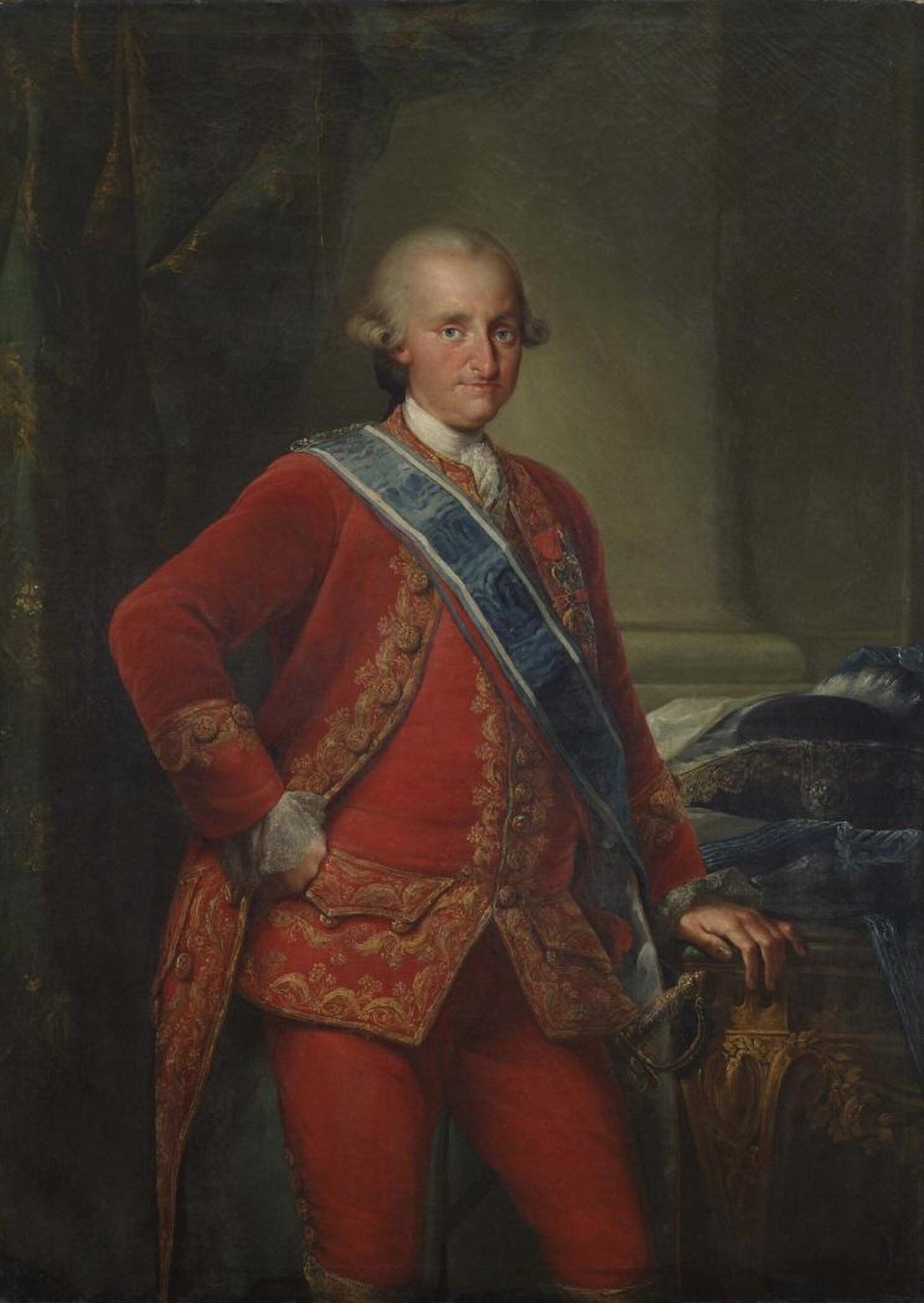 Retrato del príncipe de Asturias Carlos de Borbón (1748-1819), que llegaría a reinar en España como Carlos IV. | Ginés Andrés de Aguirre | Public domain