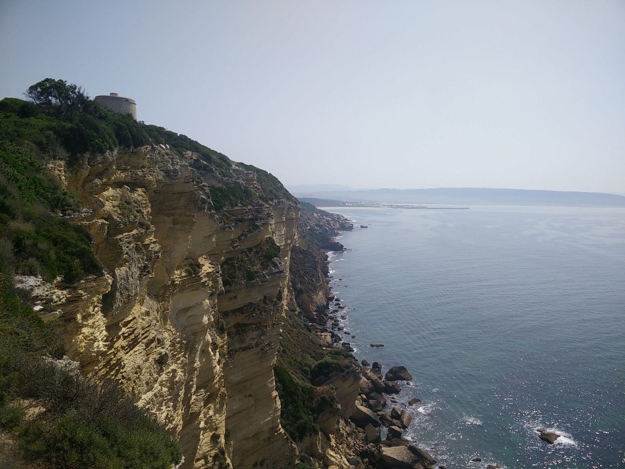 Vista del barranco de  barbate