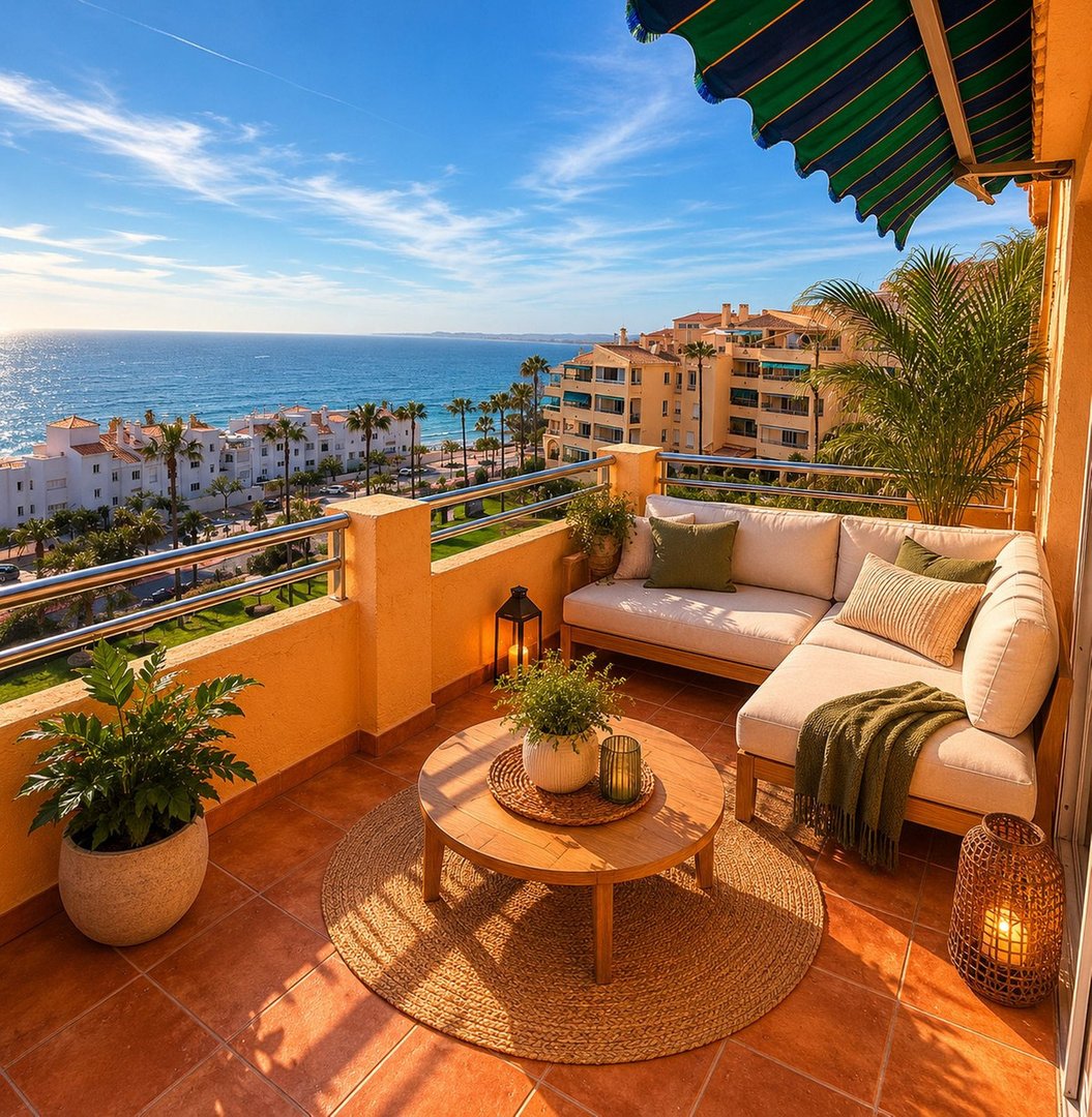 3 Bed Top Floor Apartment in Benalmadena Costa in Benalmadena Costa, Apartment