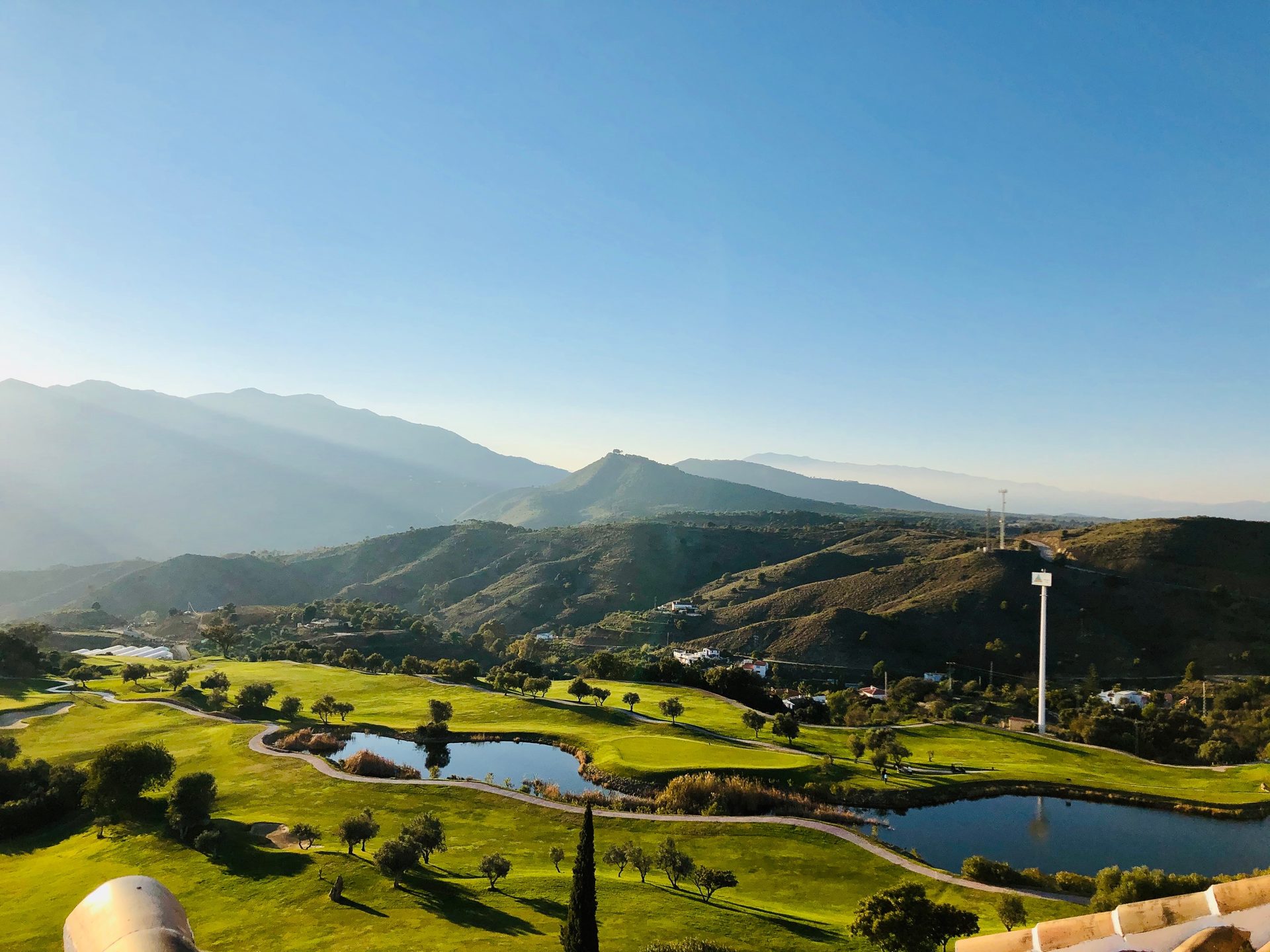 Luxury villa with panoramic mountain view, private pool, and spacious living areas.