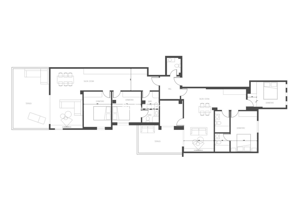 5 Bed Tussenverdieping Appartement in Estepona in Estepona, Appartement