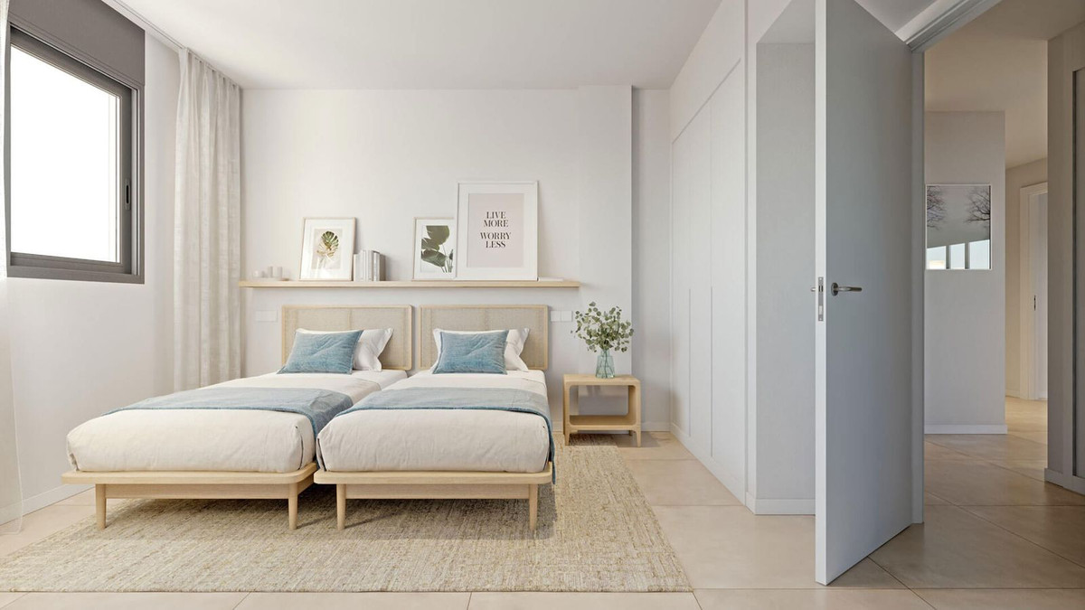 Tweepersoonskamer met twee eenpersoonsbedden in Las Mesas Suites