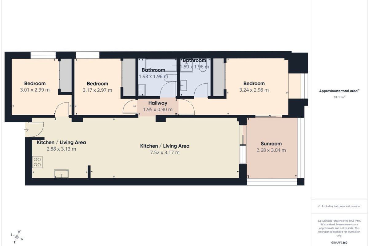 3 Bed Middle Floor Apartment in Los Alcazares in Los Alcazares — Apartment