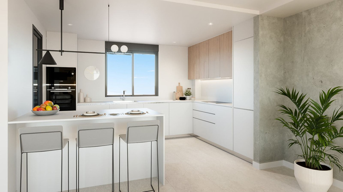 Moderne keuken met eiland en strak design