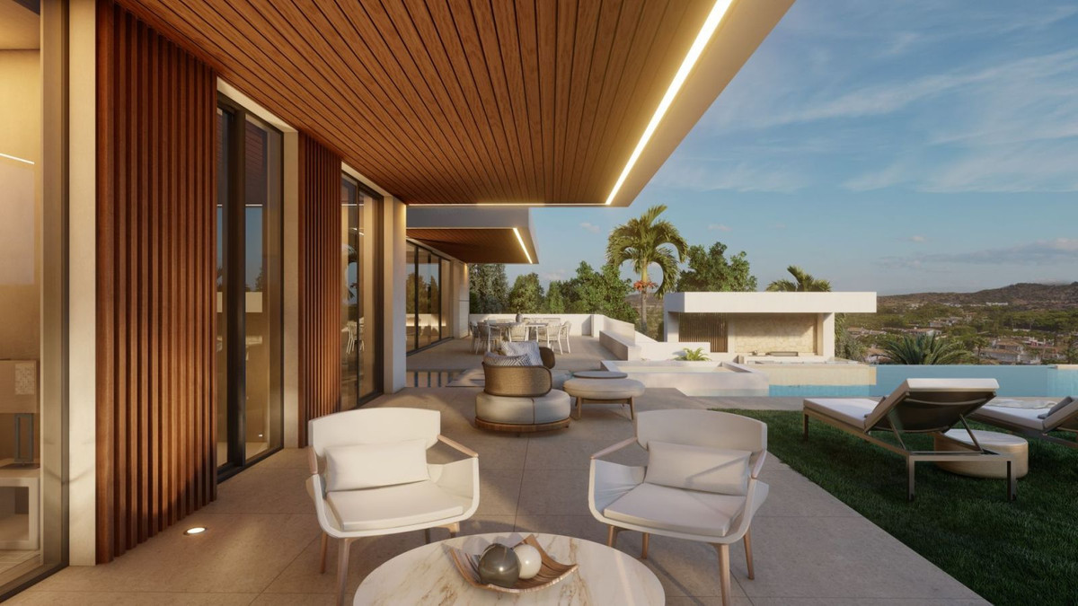 Luxe villa met buitenwoonkamer, zwembad en uitzicht