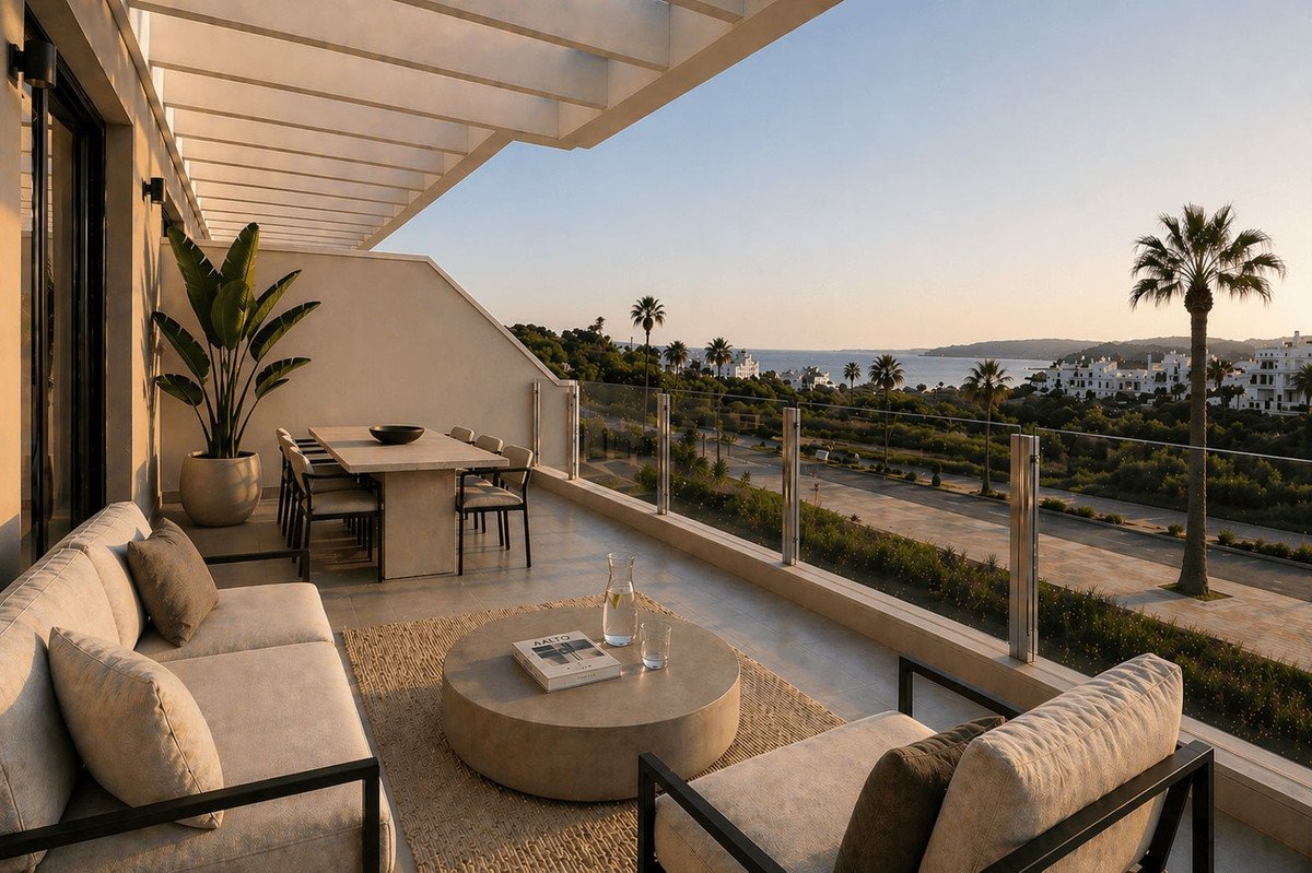 3 Bed شقة في الطابق الأوسط in La Cala de Mijas في La Cala de Mijas, 