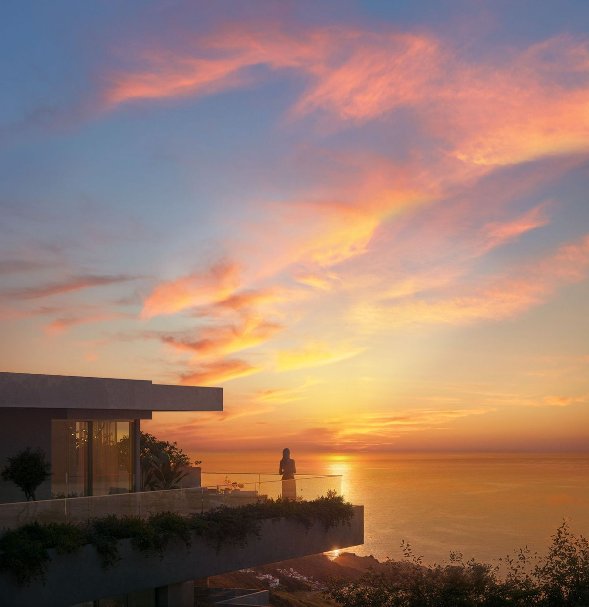 Horizonte Residences: Uitzicht op zonsondergang vanaf het balkon