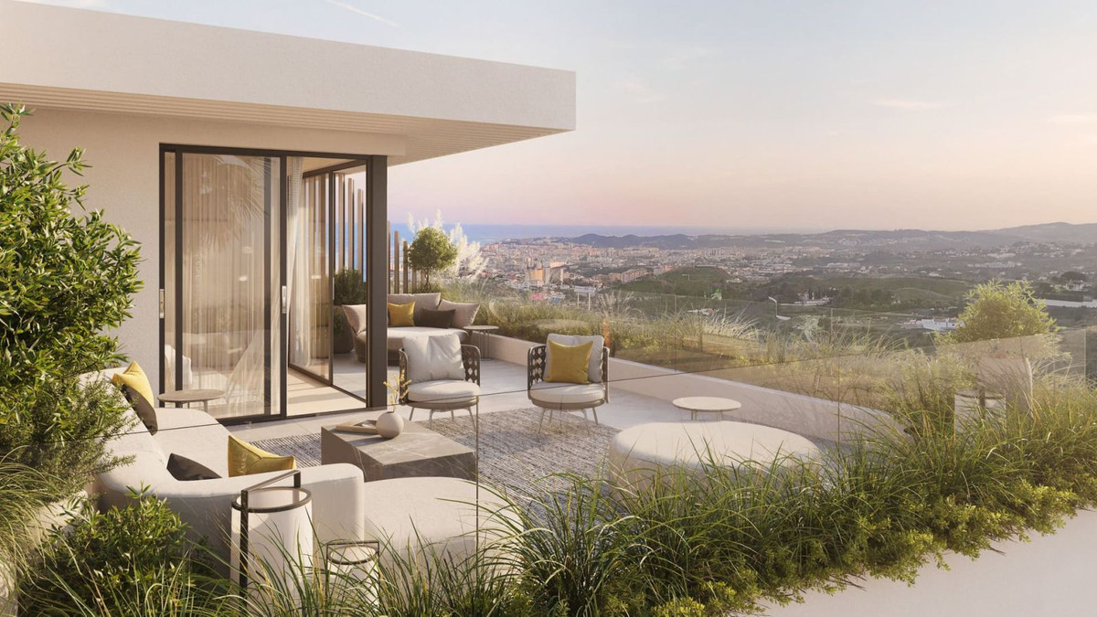 Luxe terras met uitzicht over de stad